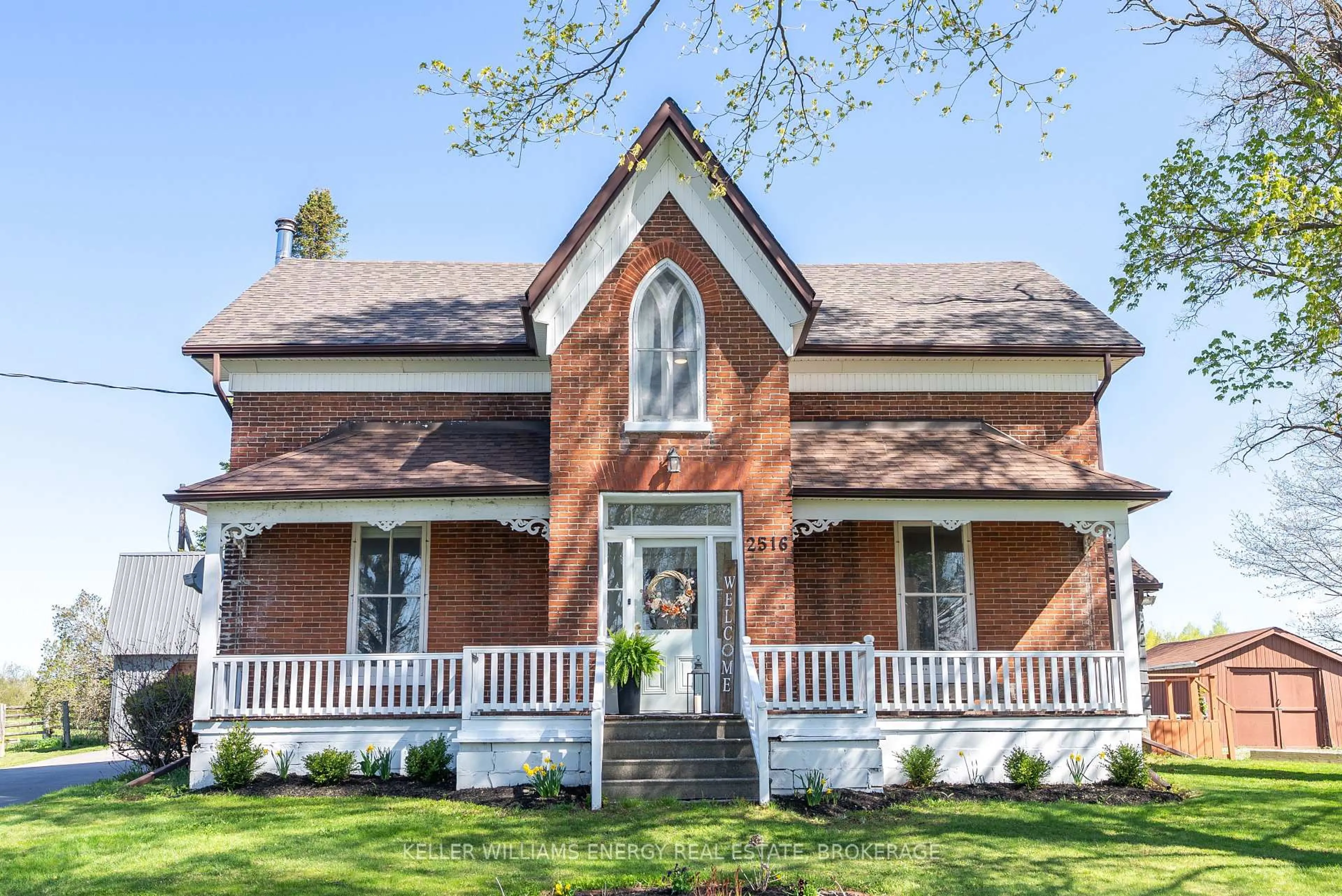 Home with brick exterior material, building for 2516 Concession 8 Rd, Clarington Ontario L1C 3K2