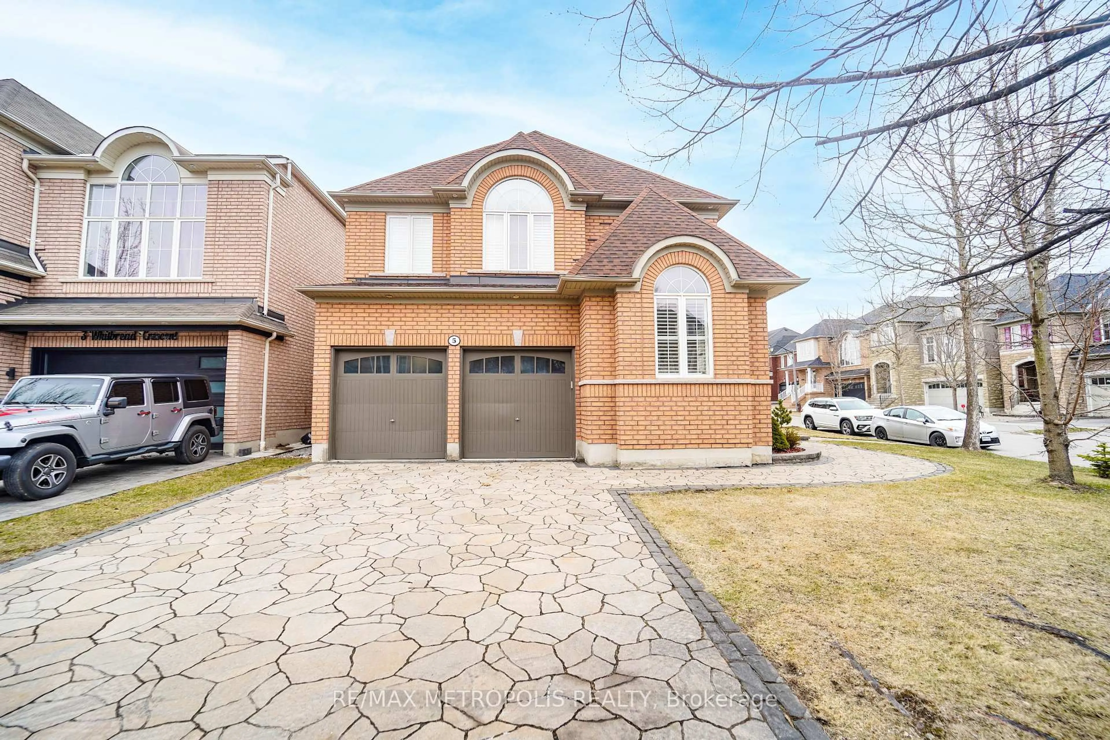 Home with brick exterior material, street for 5 Whitbread Cres, Ajax Ontario L1Z 0E3