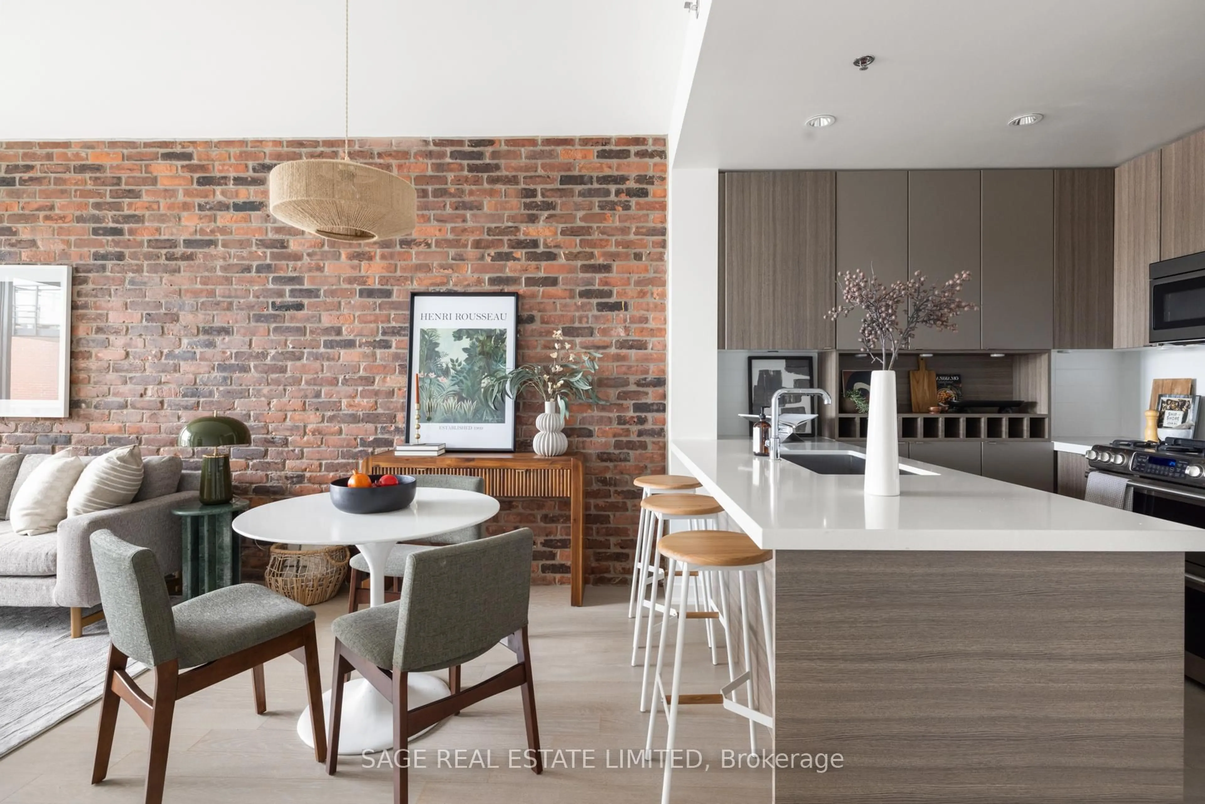 Contemporary kitchen, ceramic/tile floor for 88 Colgate Ave #502, Toronto Ontario M4M 0A6