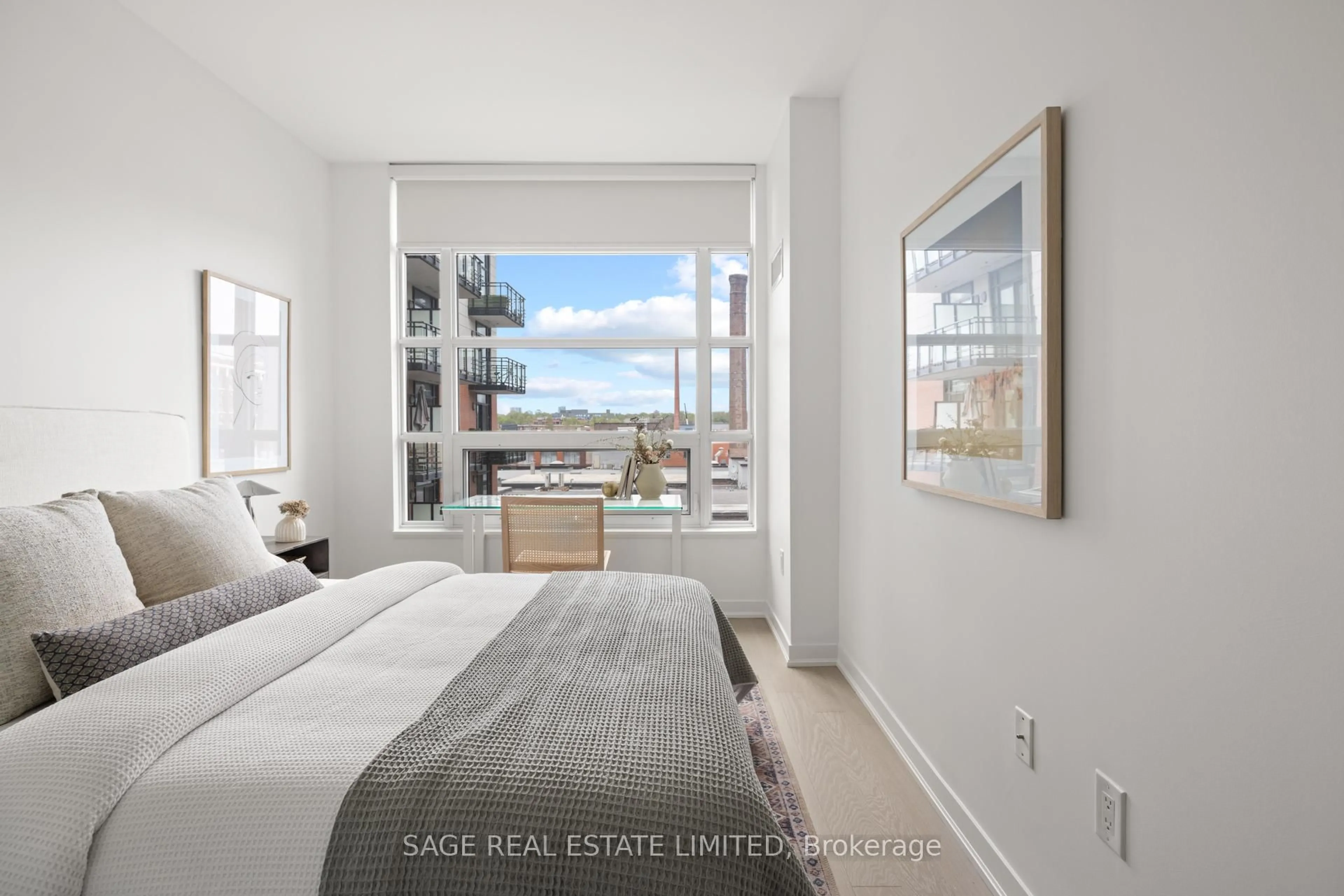 Bedroom with bed, unknown for 88 Colgate Ave #502, Toronto Ontario M4M 0A6