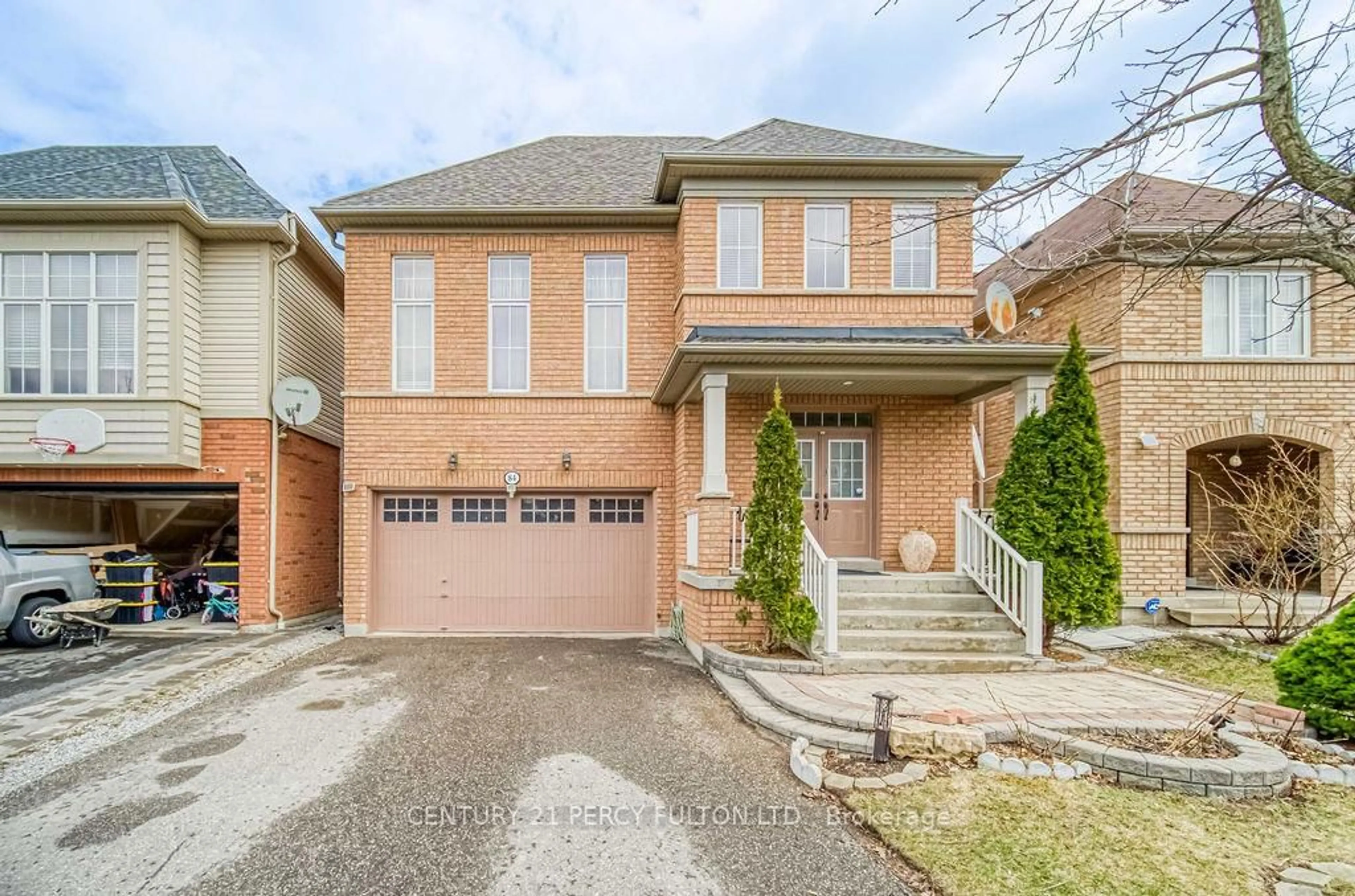 Home with brick exterior material, street for 84 Galea Dr, Ajax Ontario L1Z 0J8