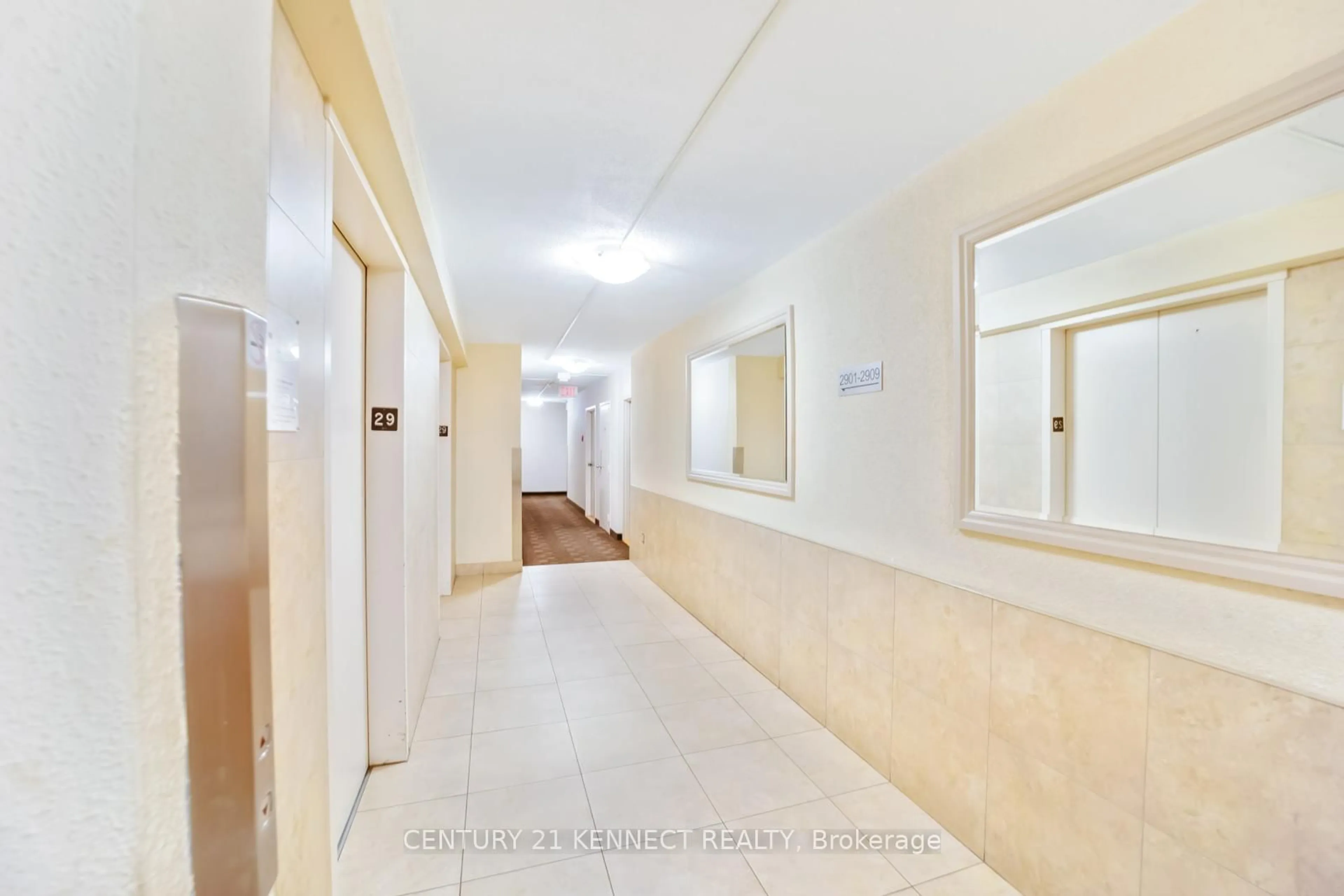 Indoor foyer for 1 Massey Sq #2901, Toronto Ontario M4C 5L4