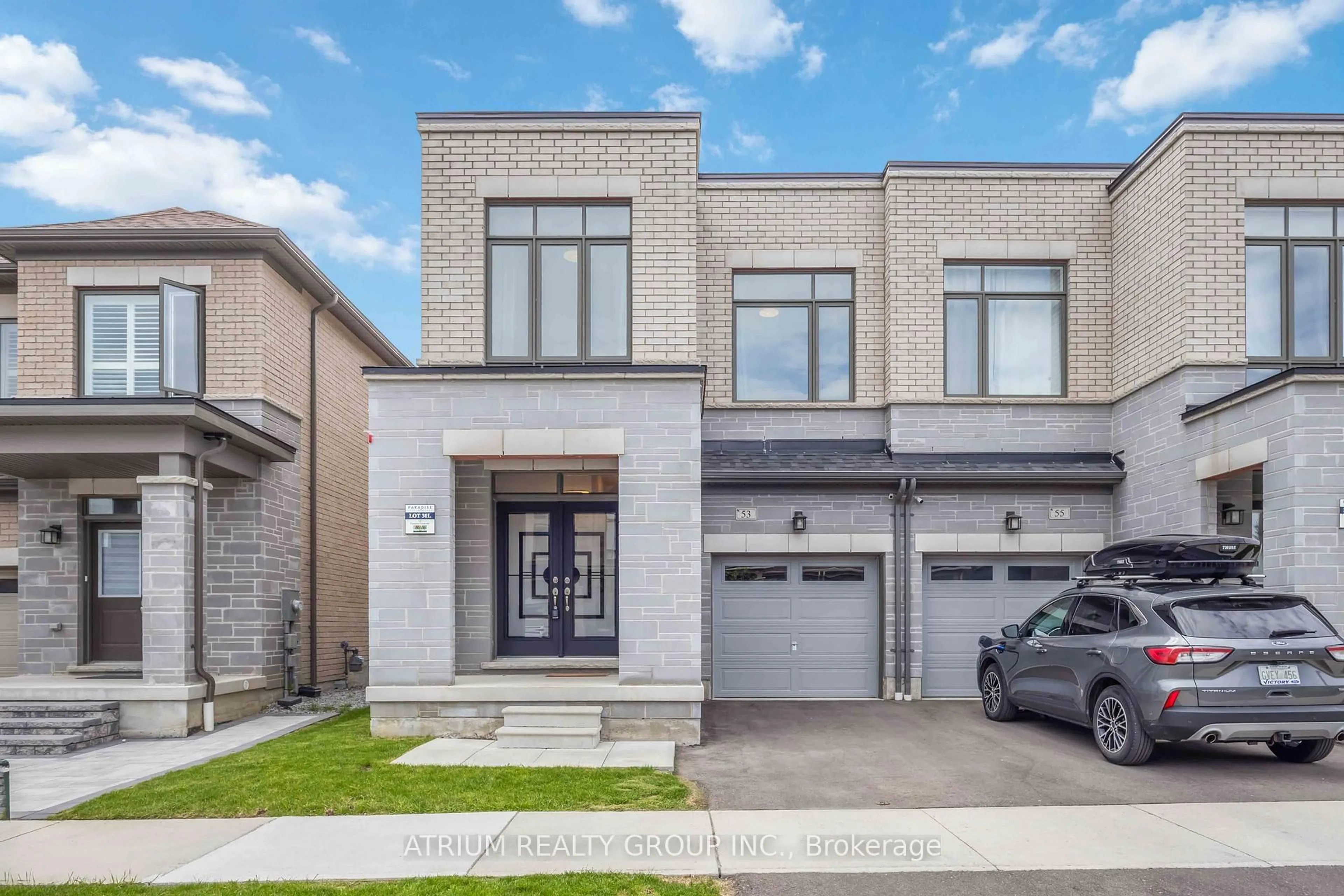 Home with brick exterior material, street for 53 Conarty Cres, Whitby Ontario L1P 0L3