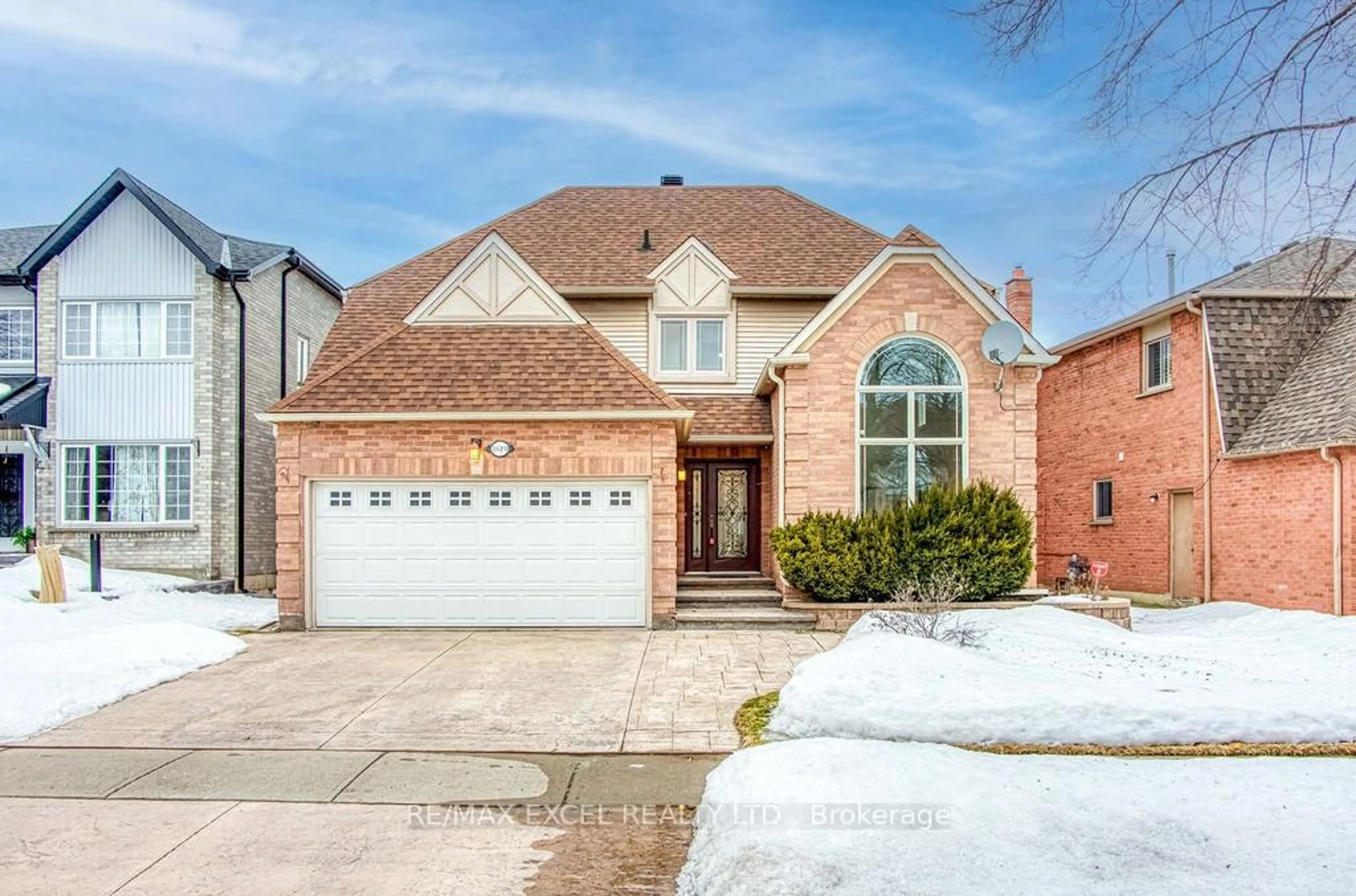 Home with brick exterior material, street for 1619 Amberlea Rd, Pickering Ontario L1V 5P3