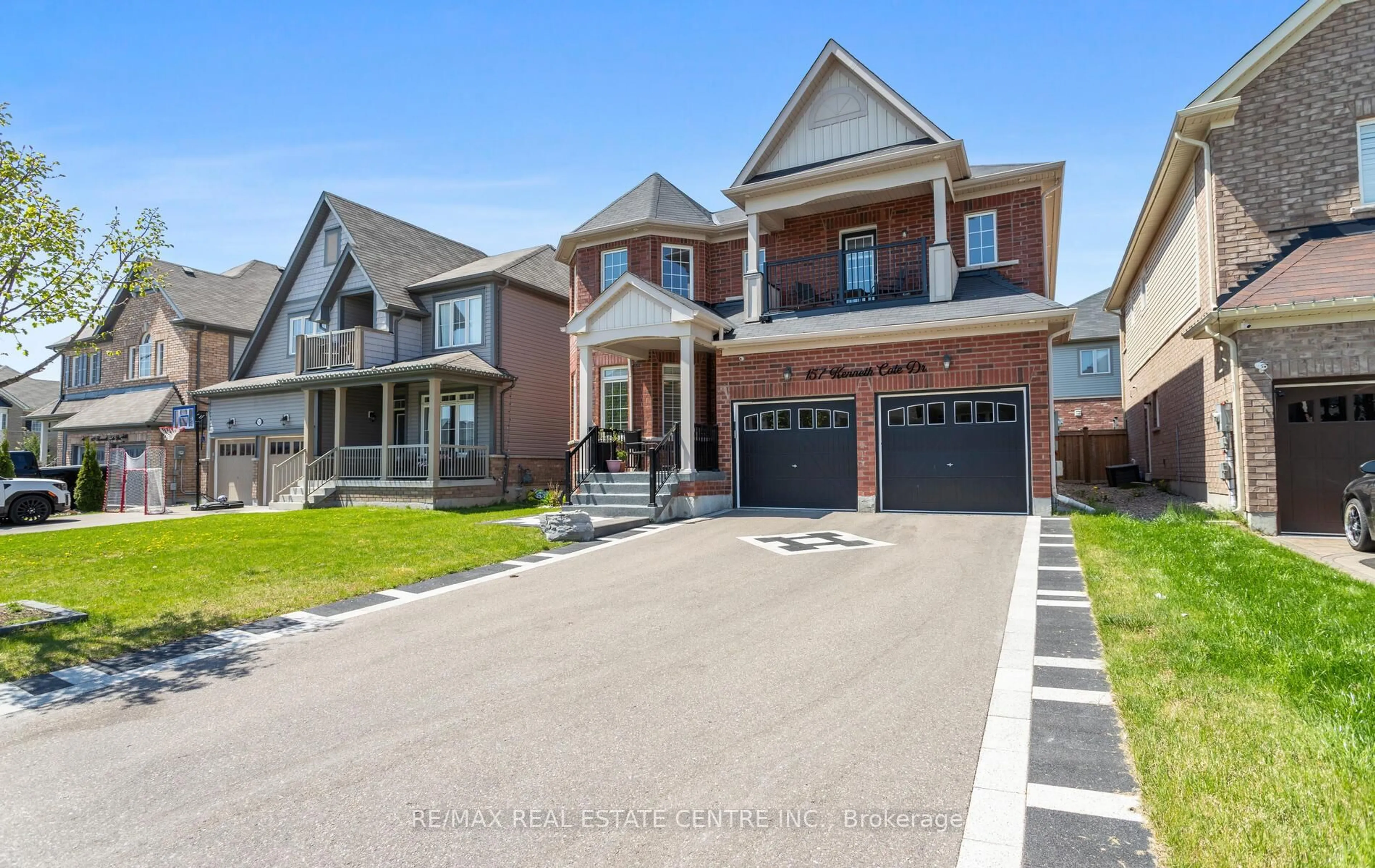 Home with brick exterior material, street for 157 Kenneth Cole Dr, Clarington Ontario L1C 0S8