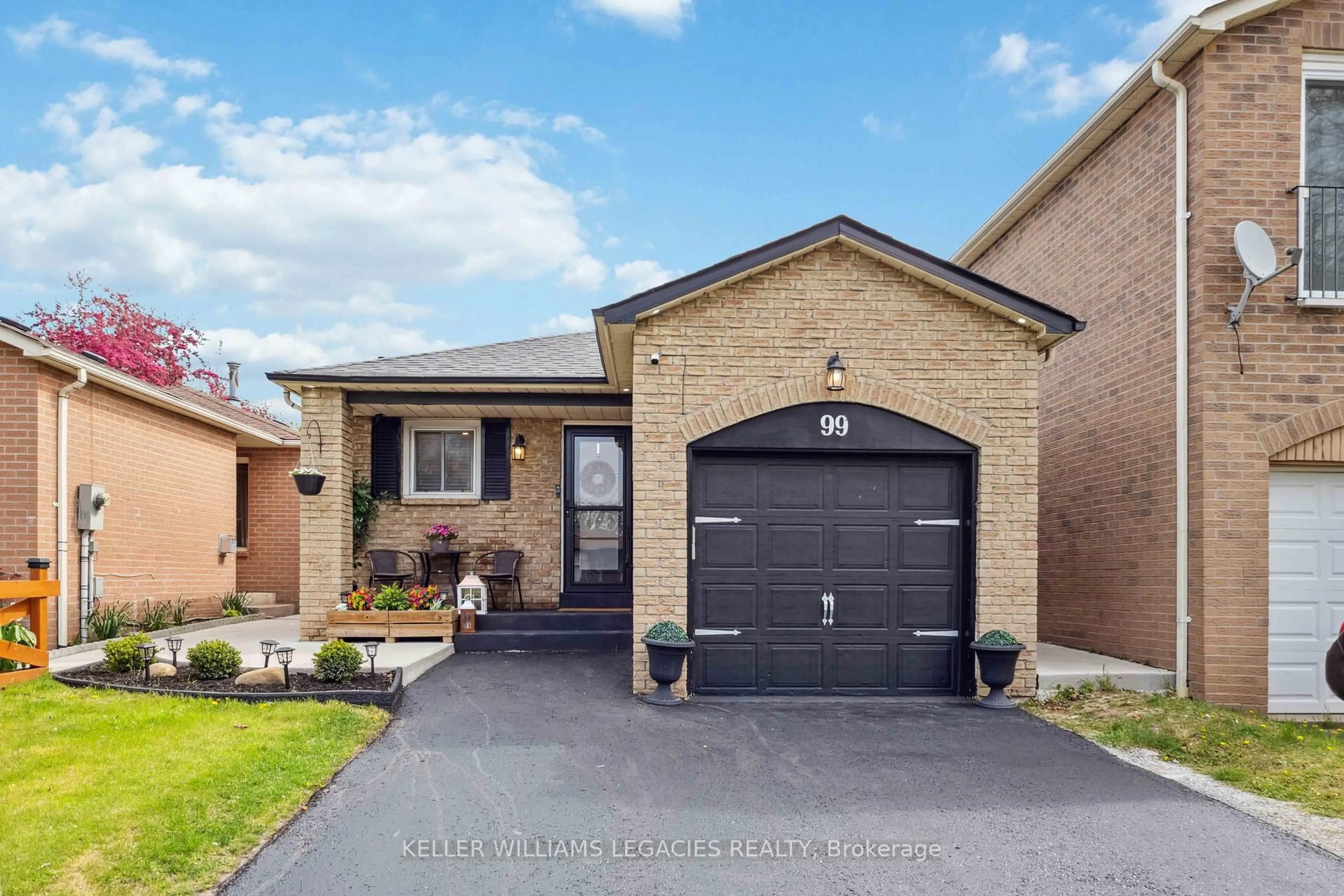 Home with brick exterior material, street for 99 Delaney Dr, Ajax Ontario L1T 2M1