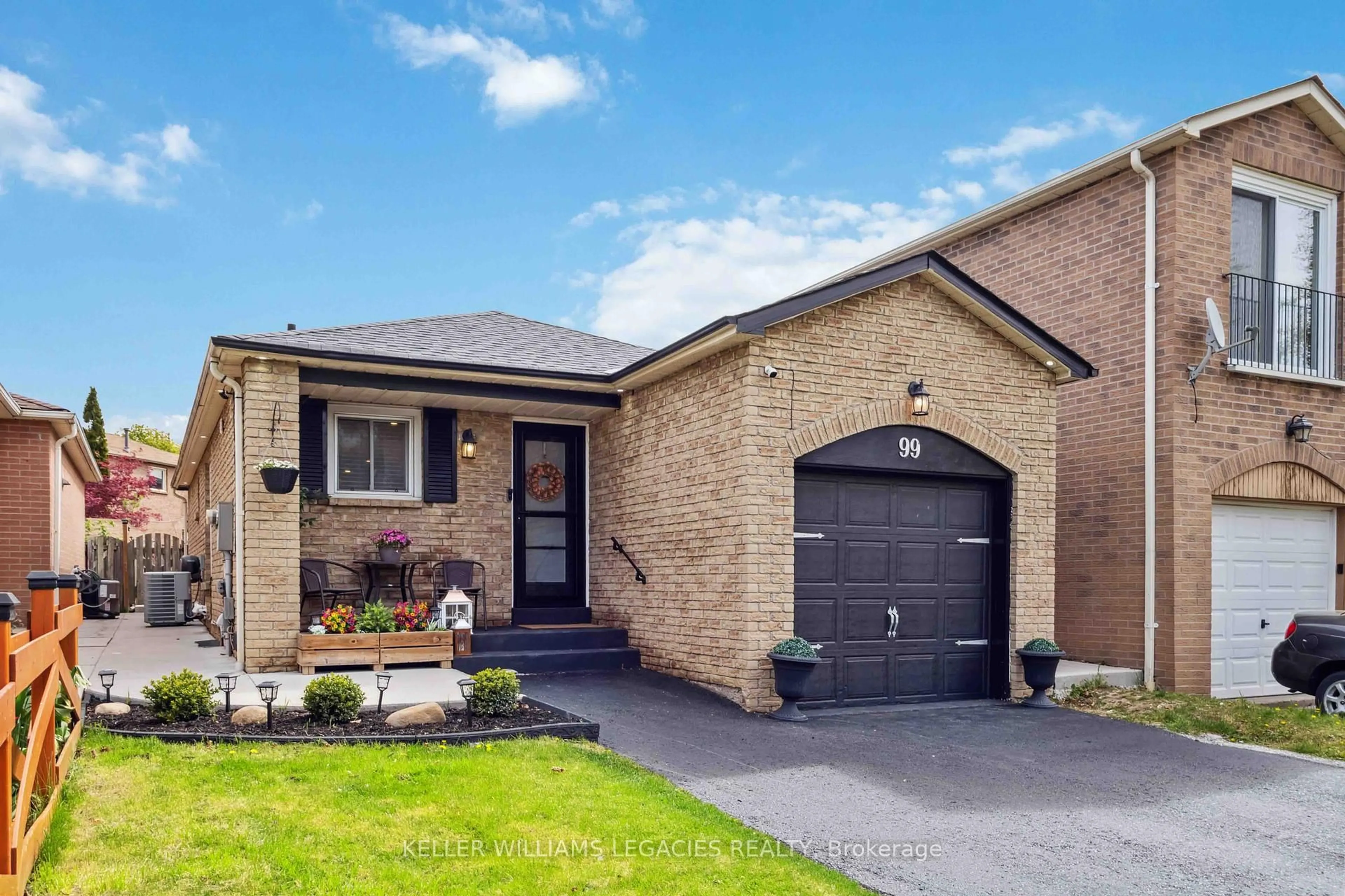 Home with brick exterior material, street for 99 Delaney Dr, Ajax Ontario L1T 2M1