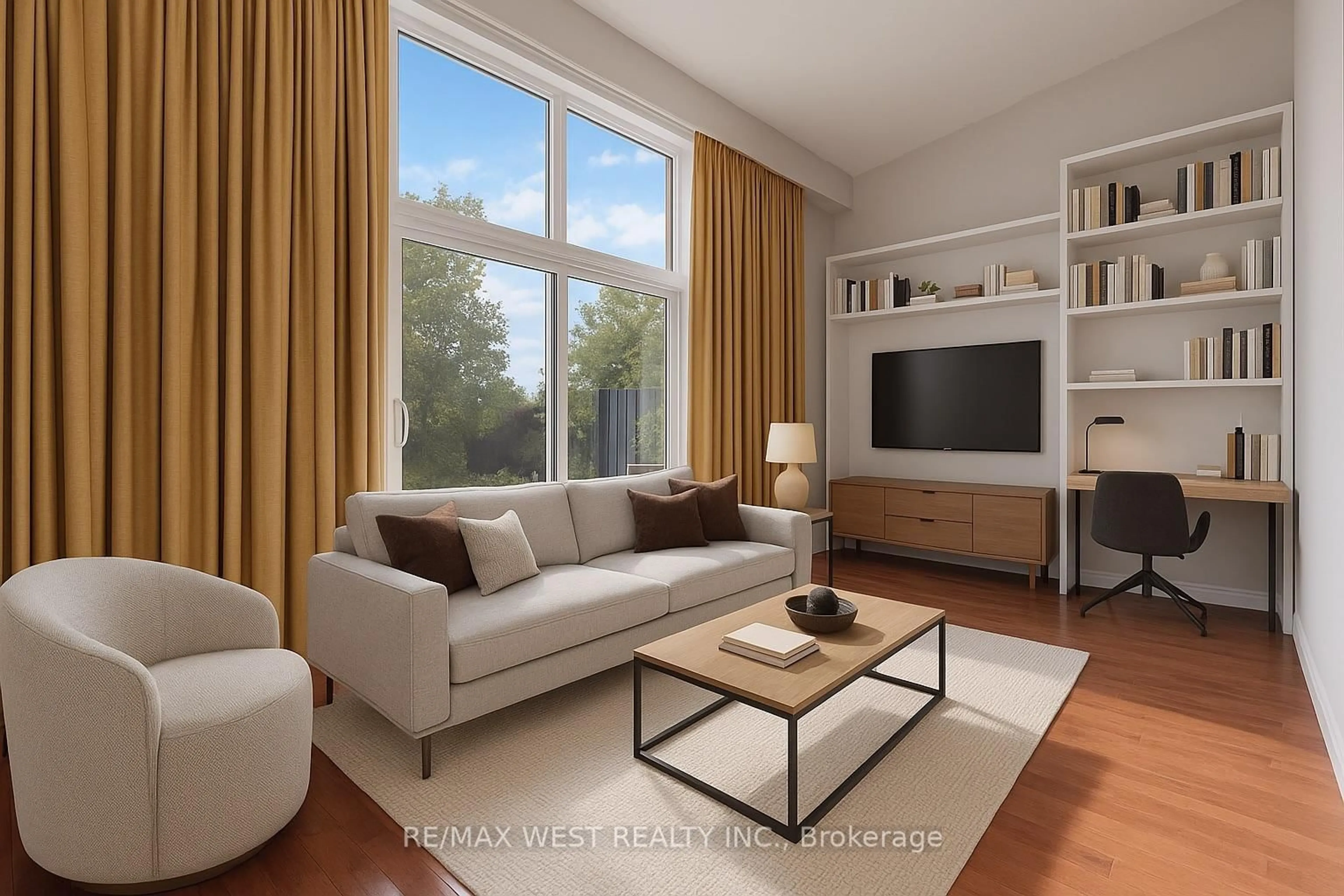 Living room with furniture, unknown for 290 Sprucewood Crt #45, Toronto Ontario M1W 1P6
