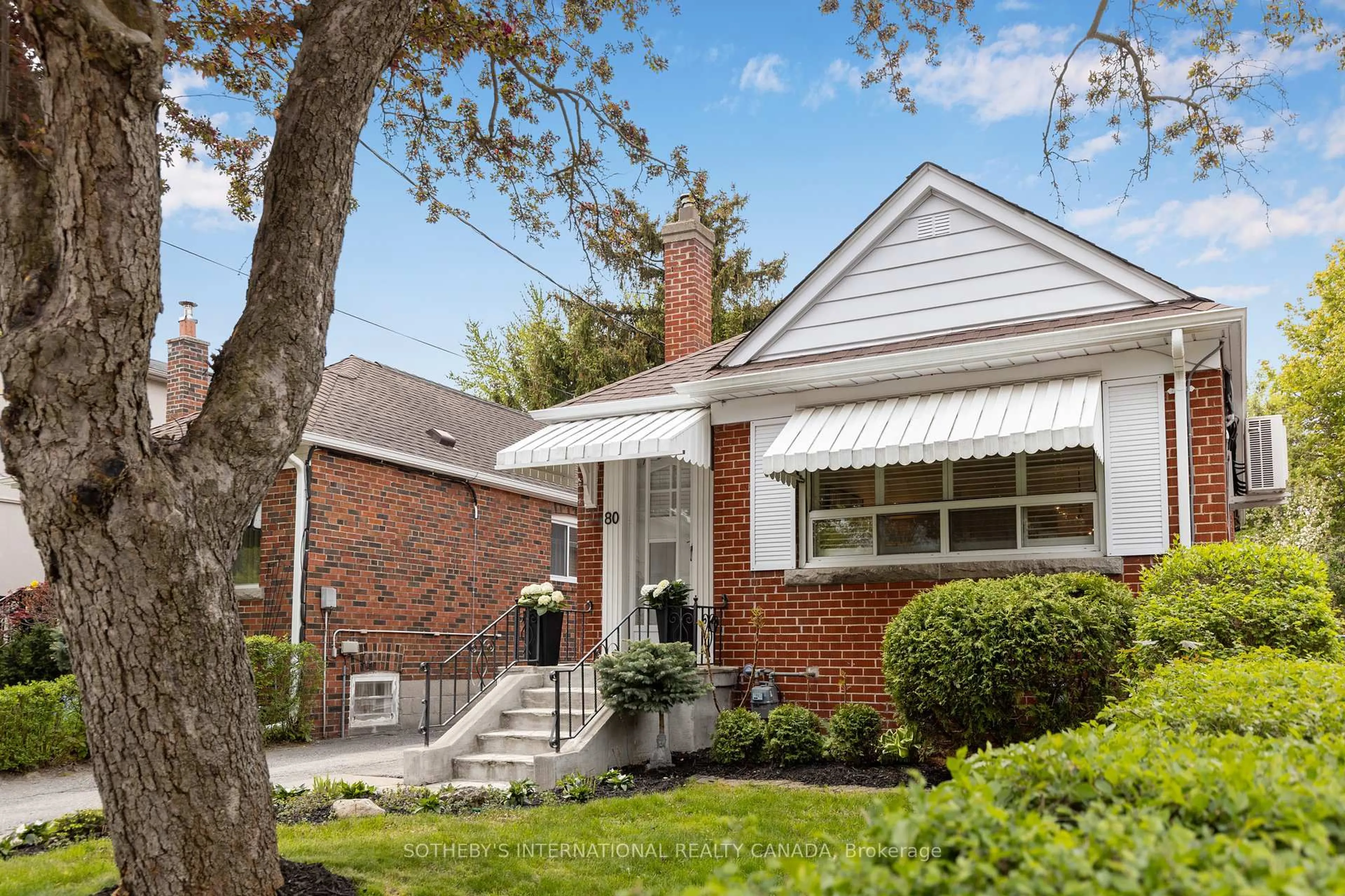Home with brick exterior material, street for 80 Cedarcrest Blvd, Toronto Ontario M4B 2P3