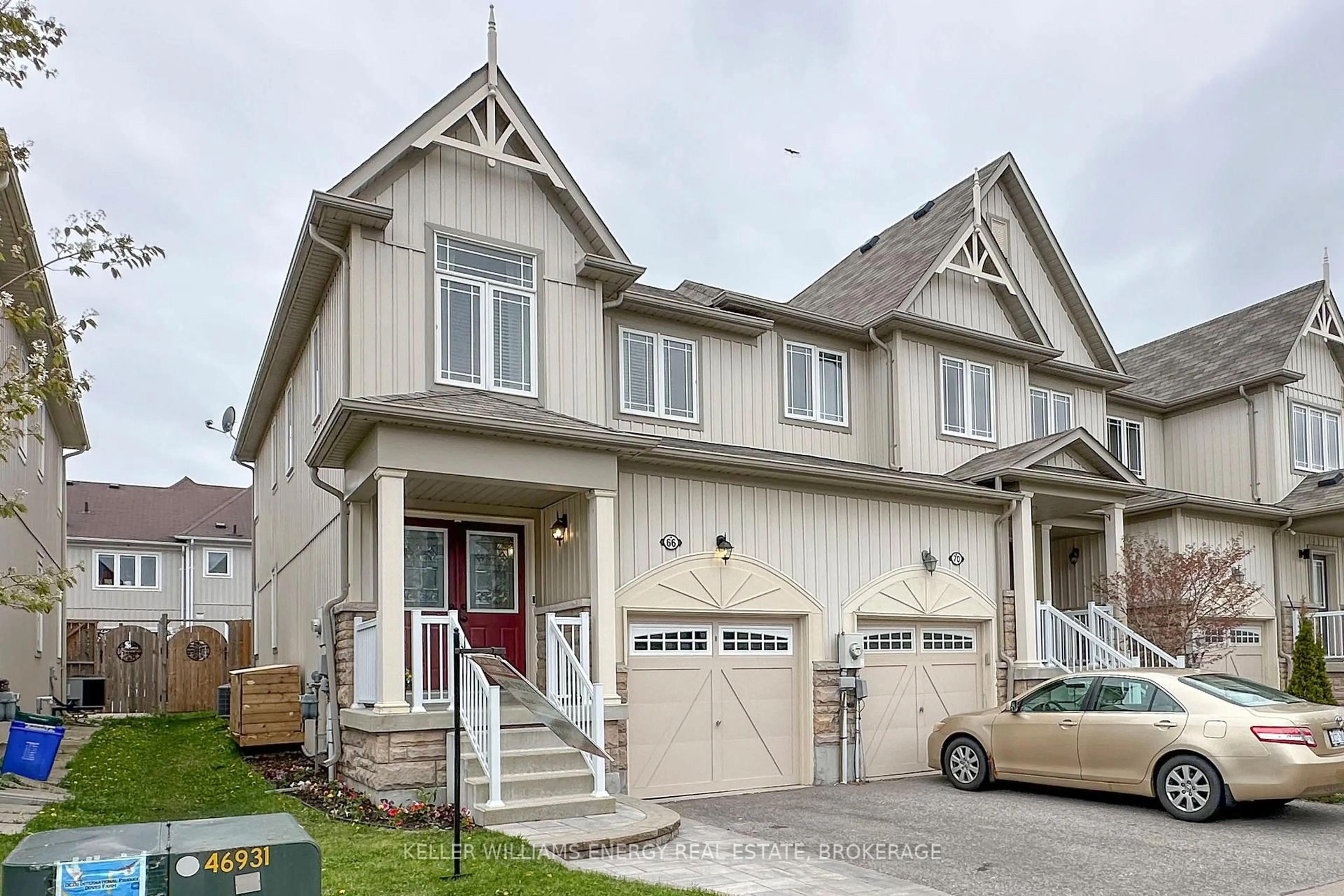 Home with vinyl exterior material, street for 66 Connell Lane #40, Clarington Ontario L1C 0L1