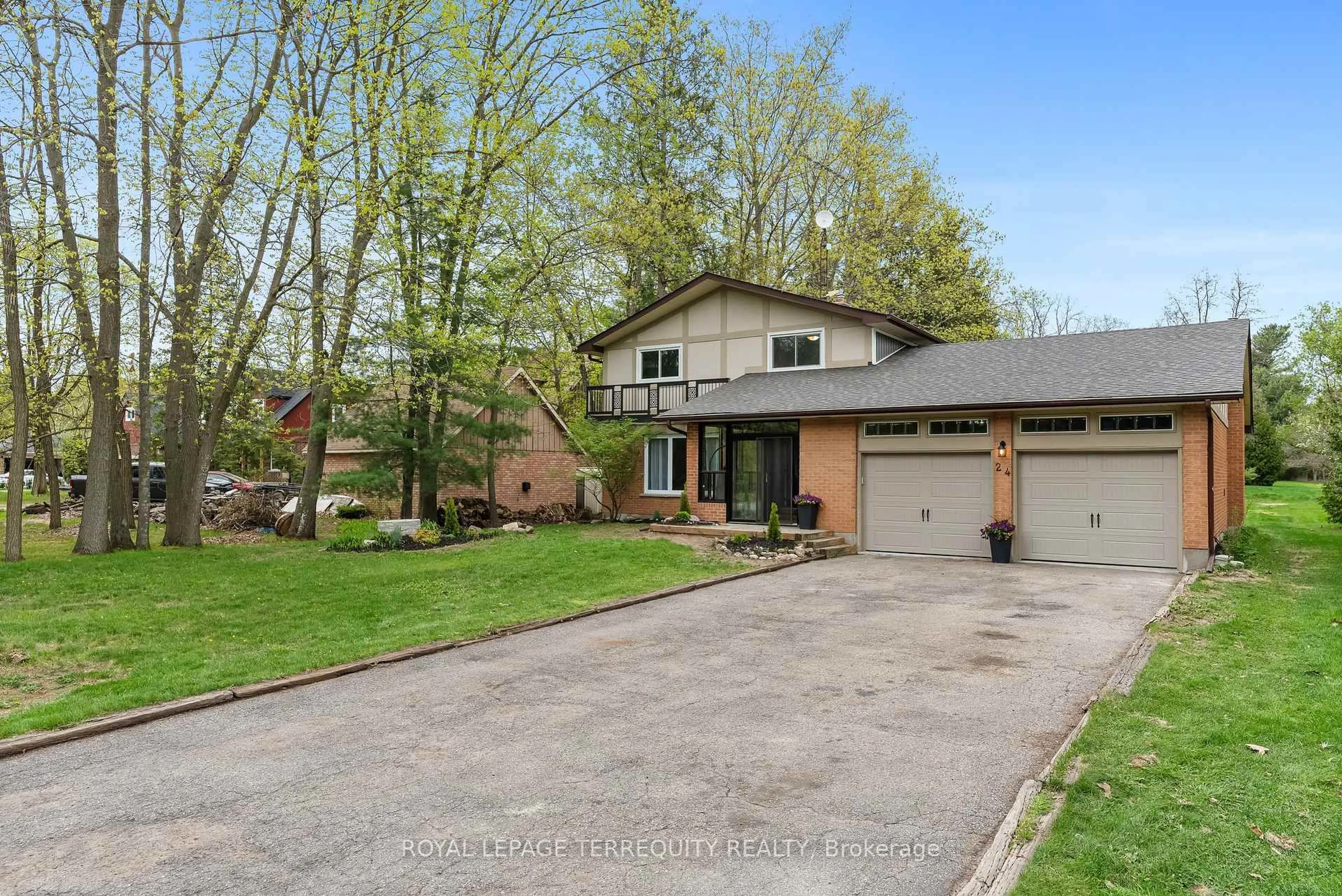 Home with brick exterior material, street for 24 Philips Rd, Whitby Ontario L1M 1G7