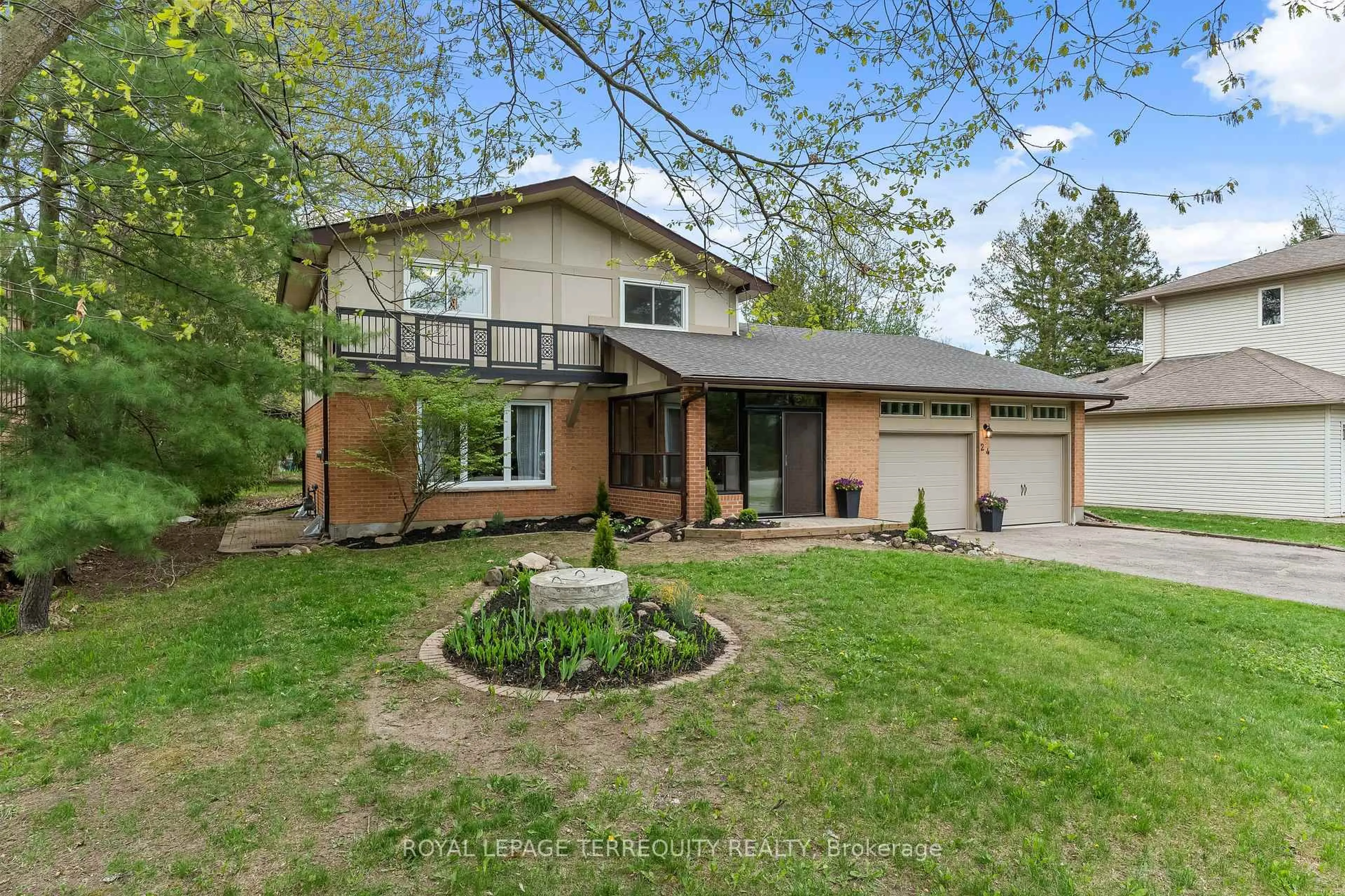 Home with brick exterior material, street for 24 Philips Rd, Whitby Ontario L1M 1G7