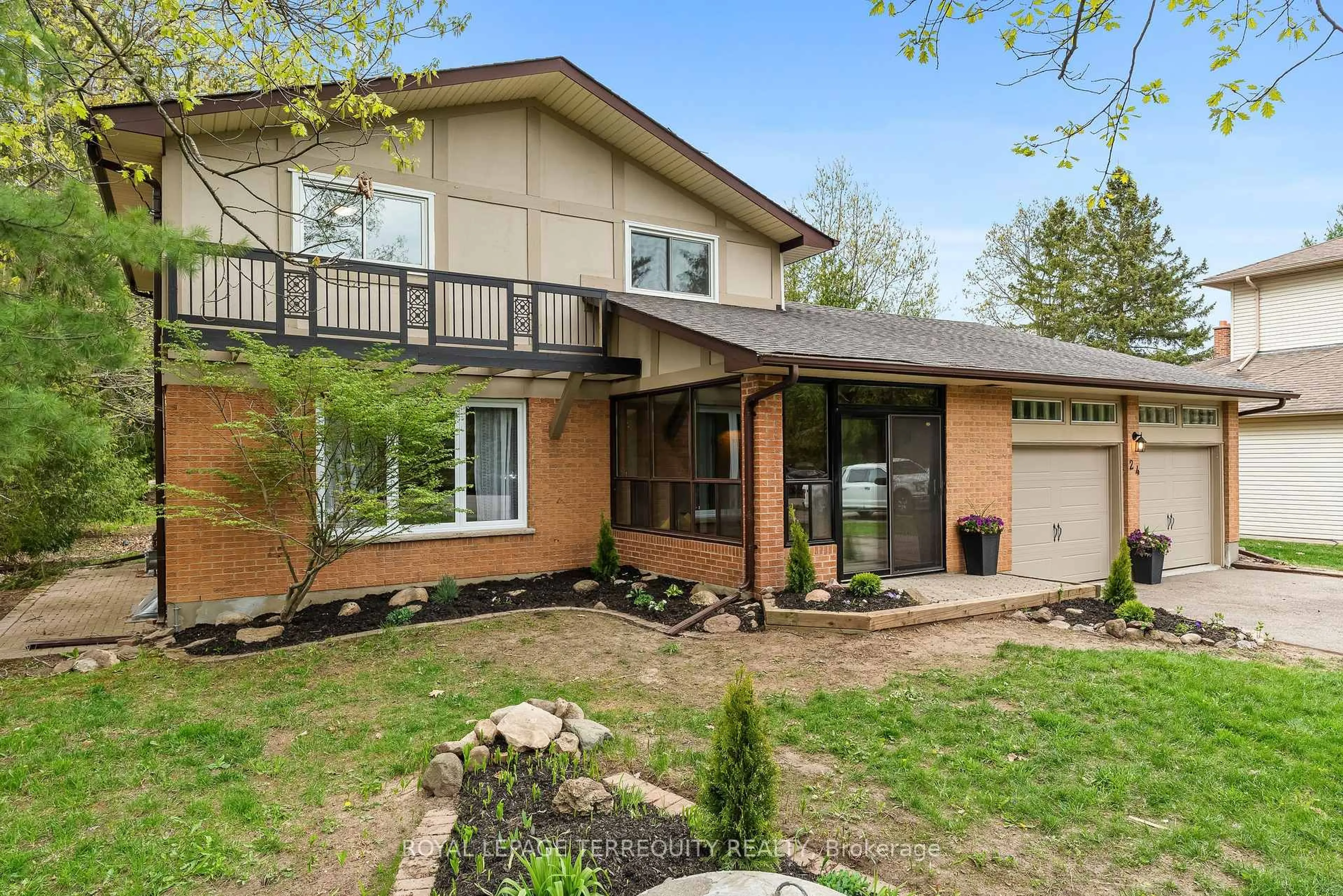 Home with brick exterior material, street for 24 Philips Rd, Whitby Ontario L1M 1G7