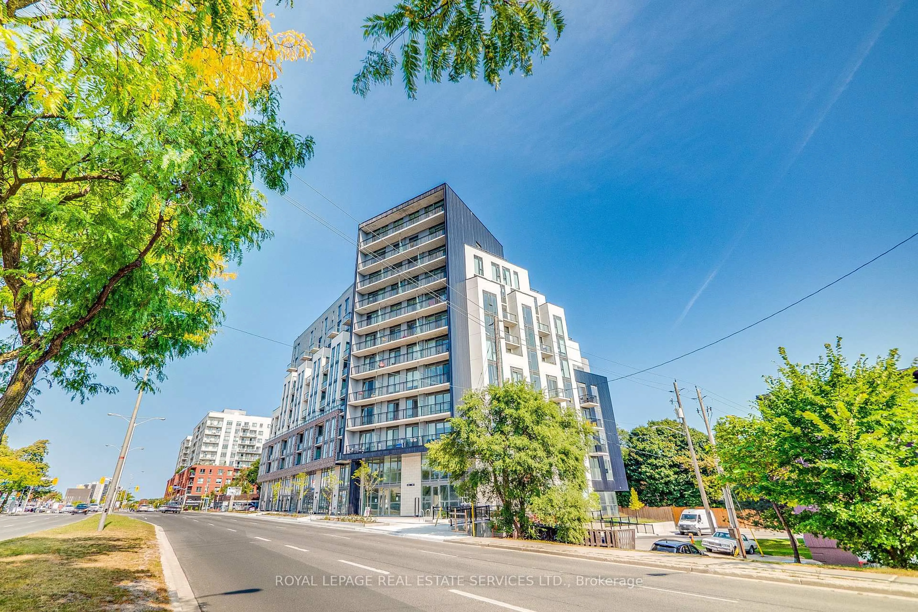 A pic from outside/outdoor area/front of a property/back of a property/a pic from drone, unknown for 90 Glen Everest Rd #203, Toronto Ontario M1N 0C3