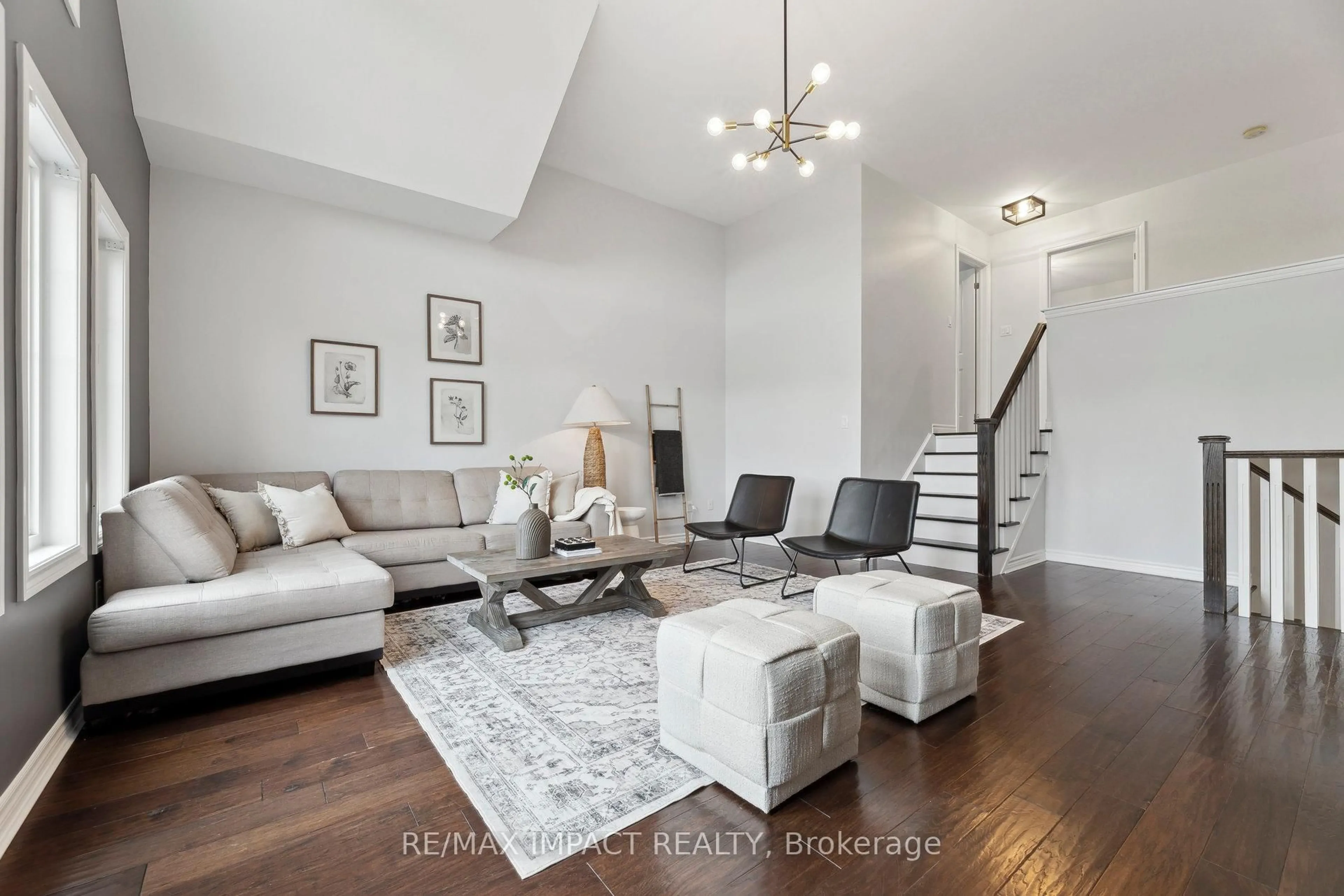Living room with furniture, unknown for 1 Carl Raby St, Clarington Ontario L1C 0P5