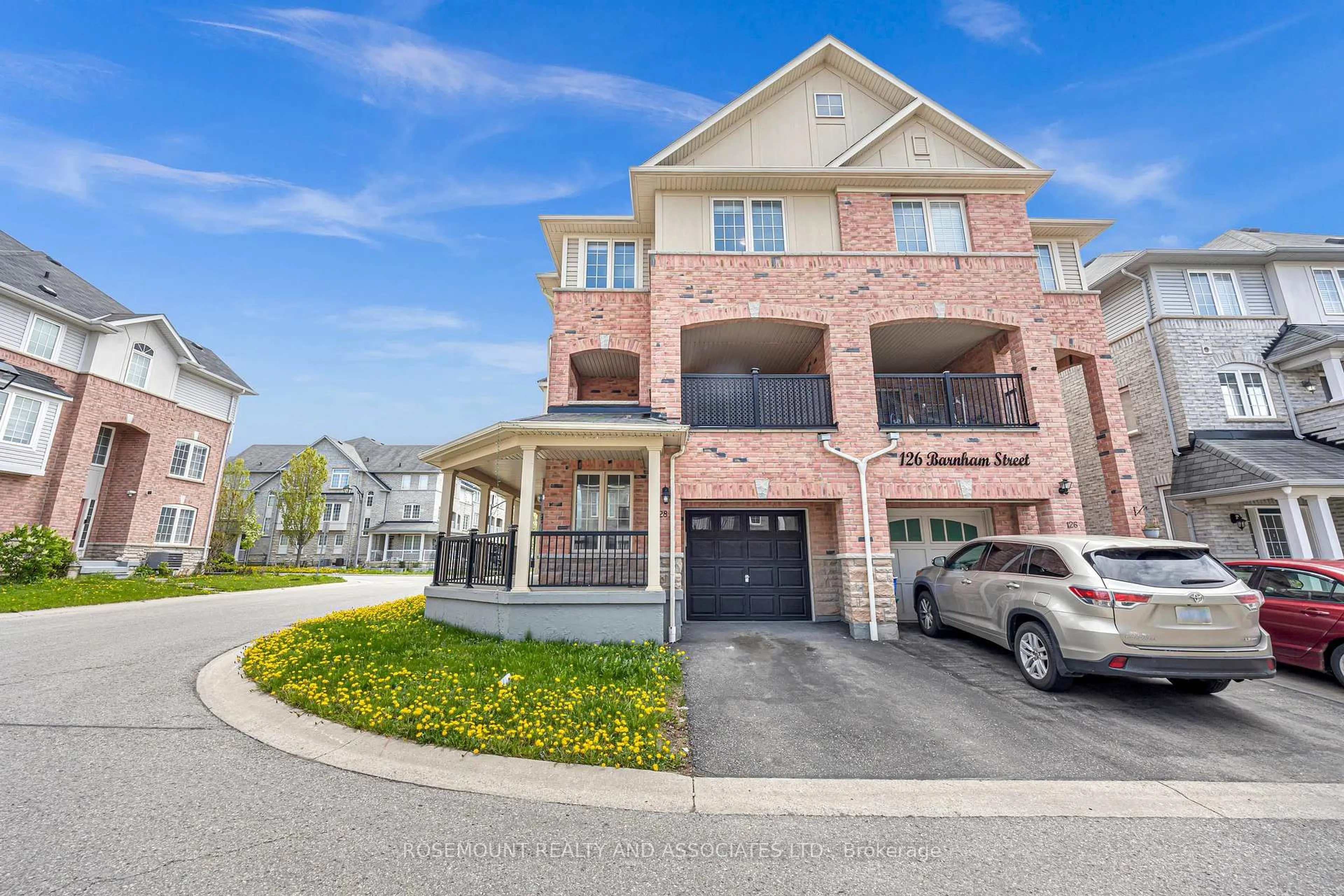 Home with brick exterior material, street for 128 Barnham St, Ajax Ontario L1Z 0K7
