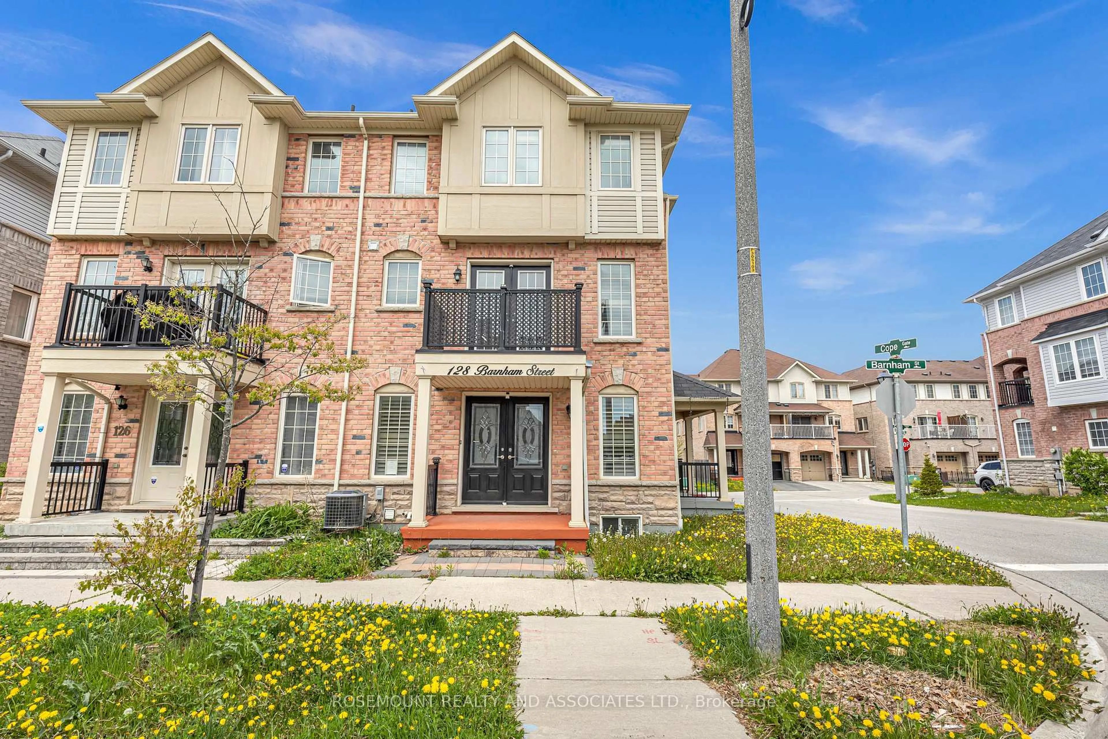Home with brick exterior material, street for 128 Barnham St, Ajax Ontario L1Z 0K7