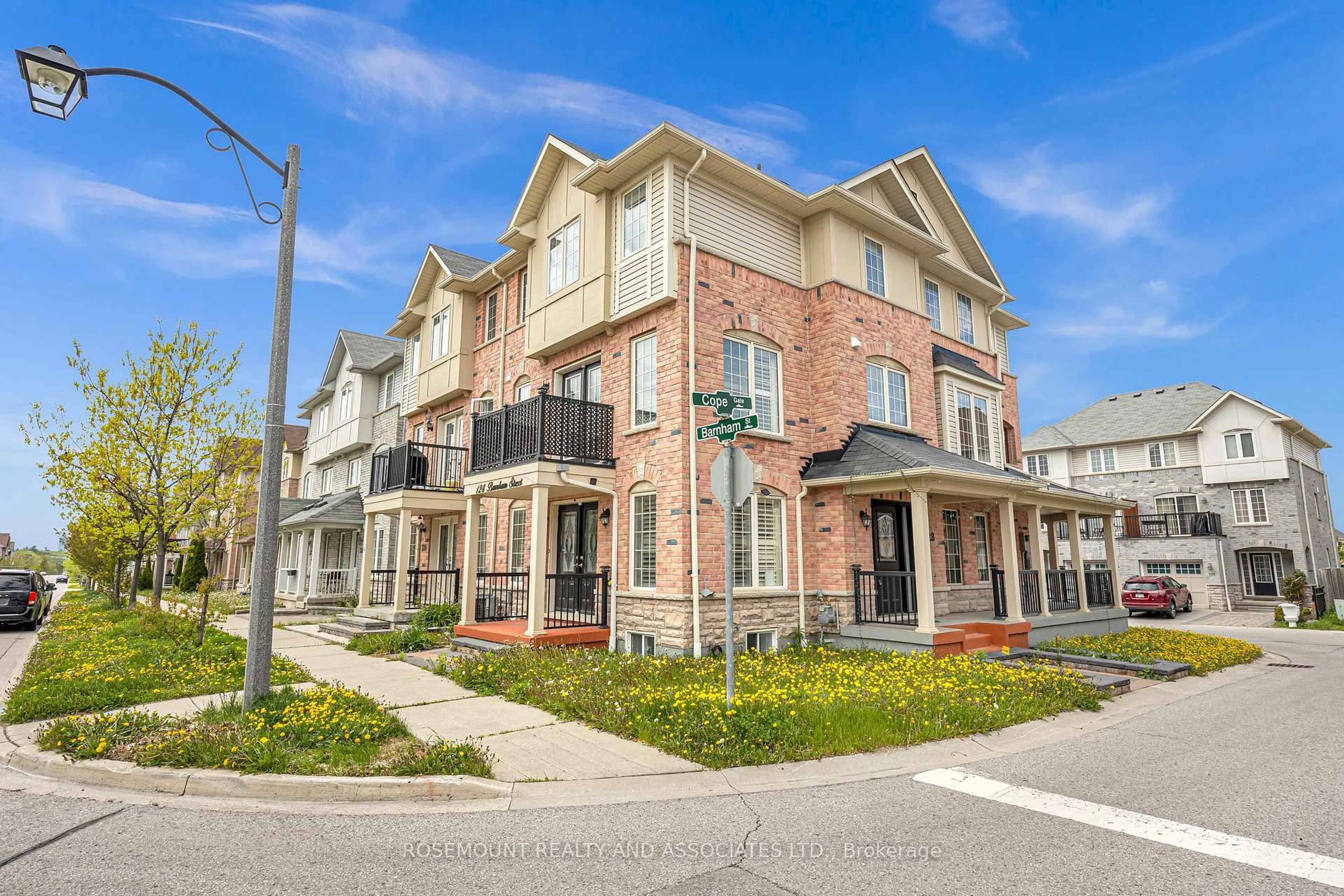 Home with brick exterior material, street for 128 Barnham St, Ajax Ontario L1Z 0K7