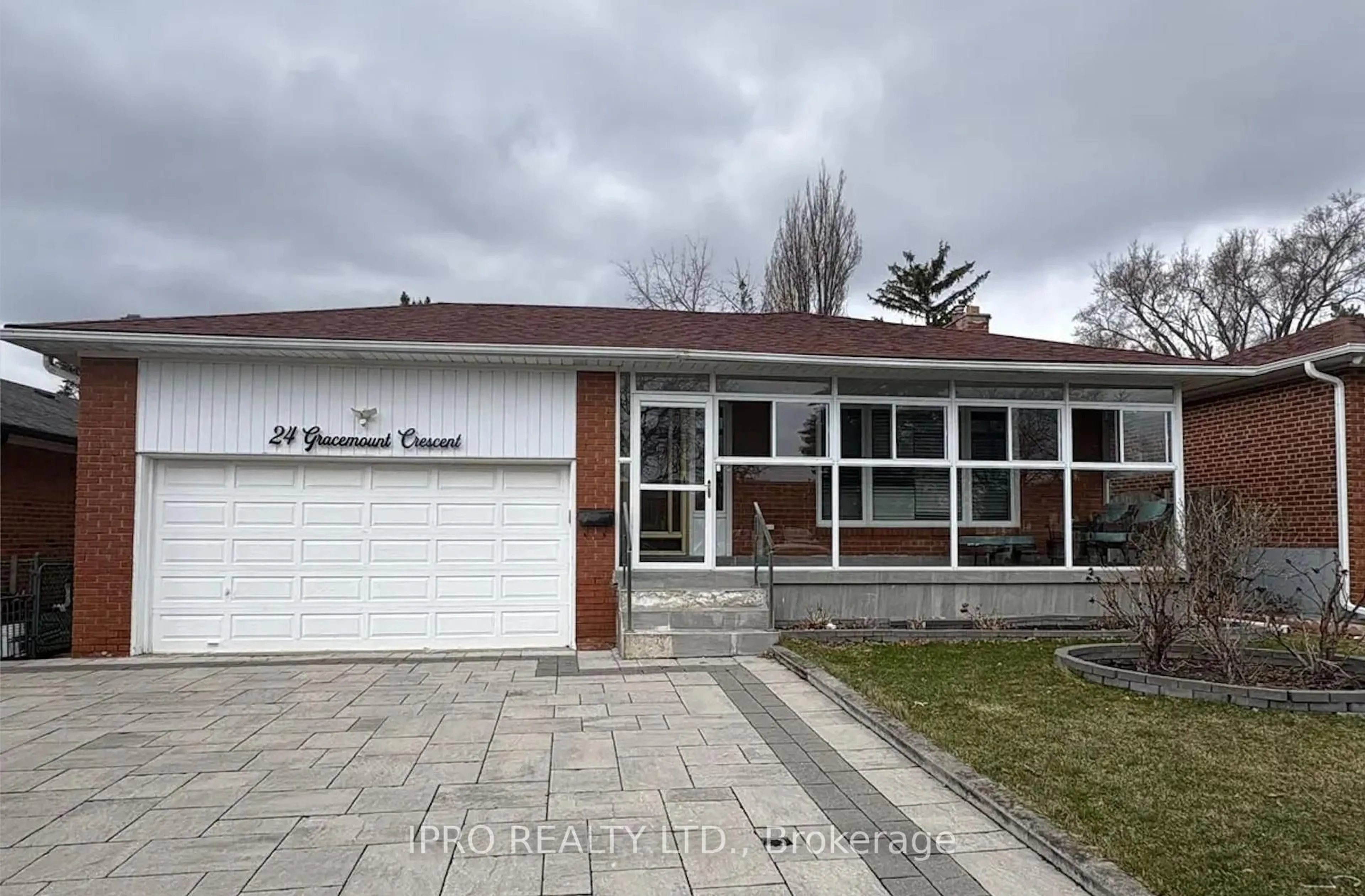 Home with brick exterior material, street for 24 Gracemount Cres, Toronto Ontario M1G 1K3