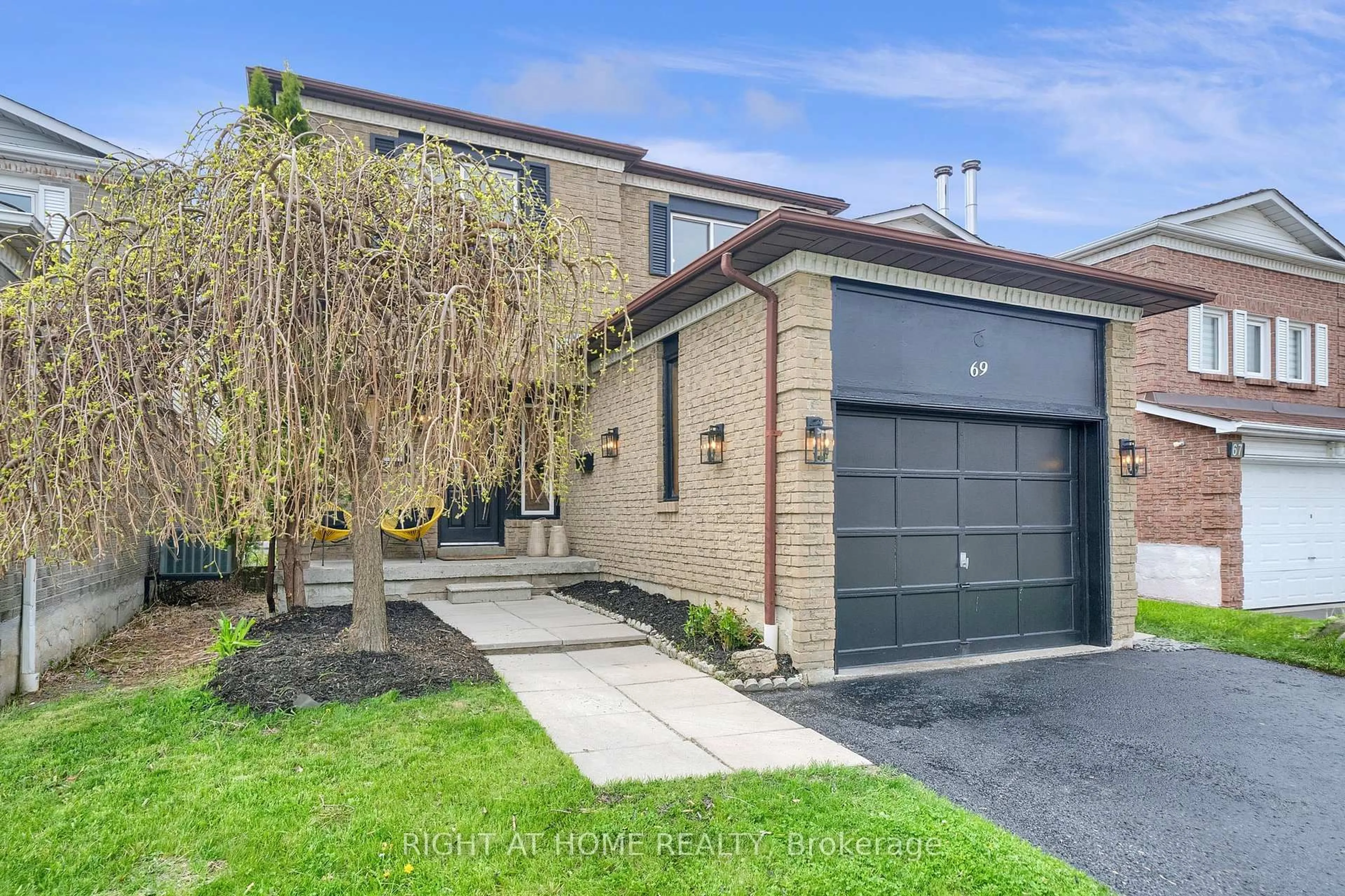 Home with brick exterior material, street for 69 Reed Dr, Ajax Ontario L1S 6T7