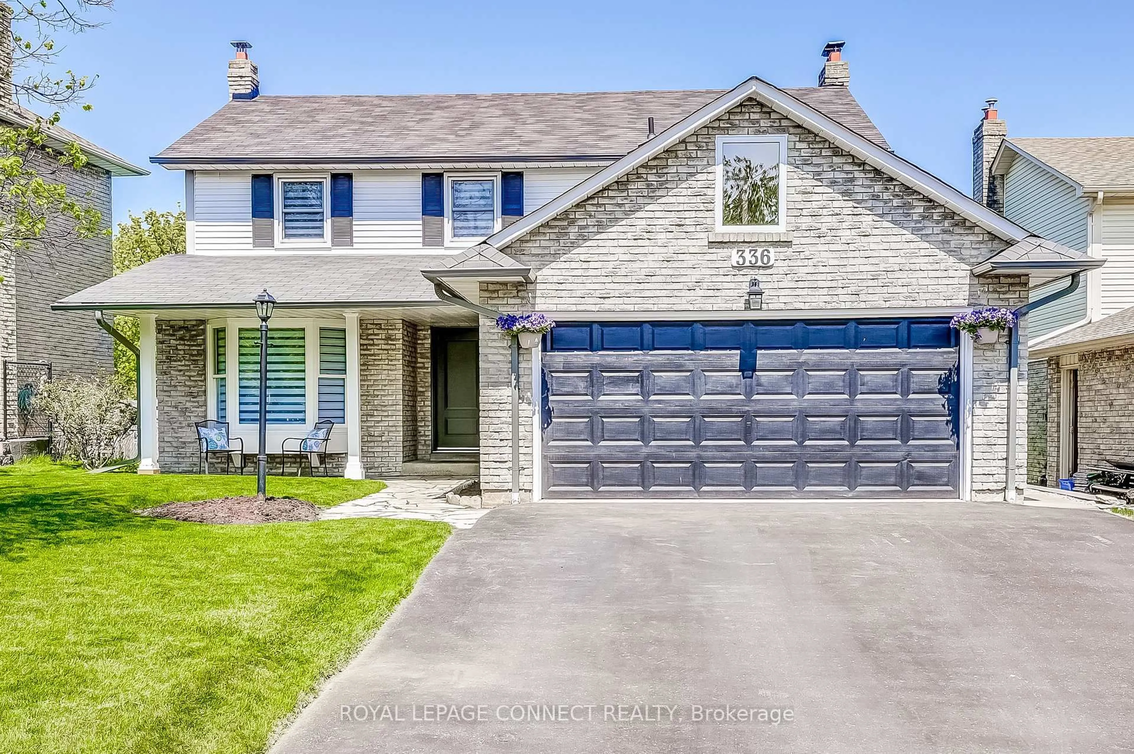Home with brick exterior material, street for 336 Prince Of Wales Dr, Whitby Ontario L1N 6M9