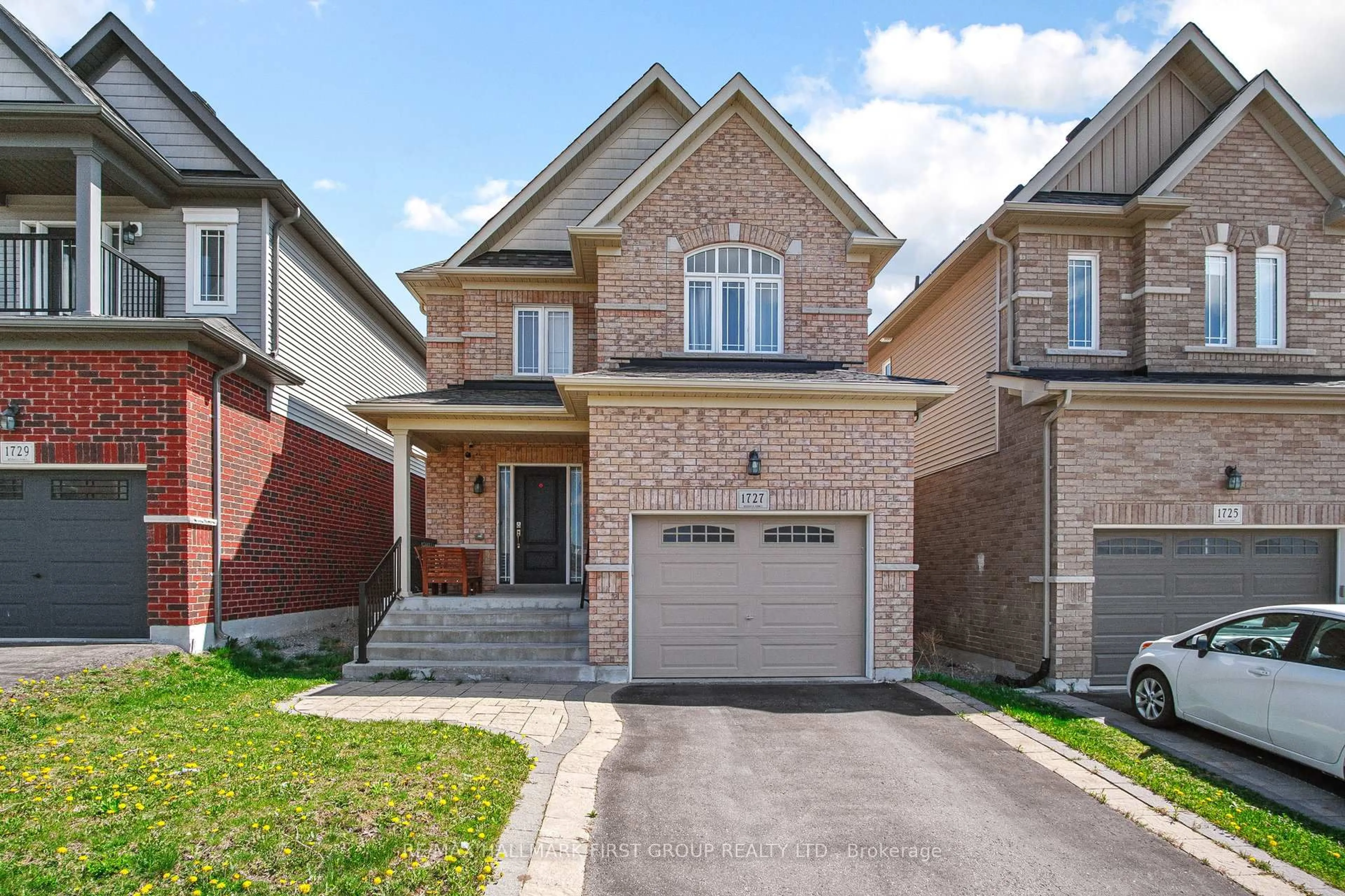 Home with brick exterior material, street for 1727 Silverstone Cres, Oshawa Ontario L1K 0V5