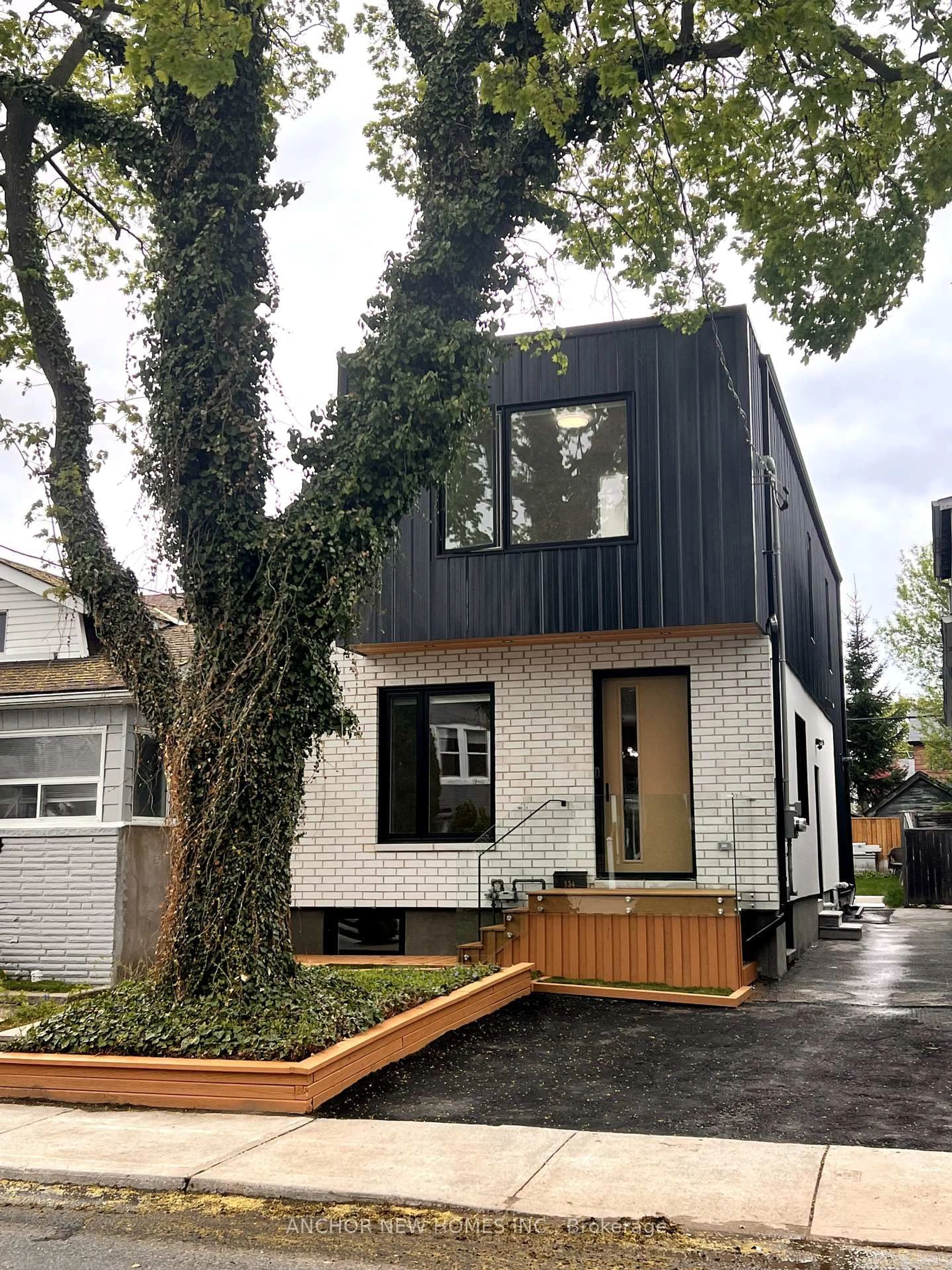 Home with brick exterior material, street for 834 Sammon Ave, Toronto Ontario M4C 2E8