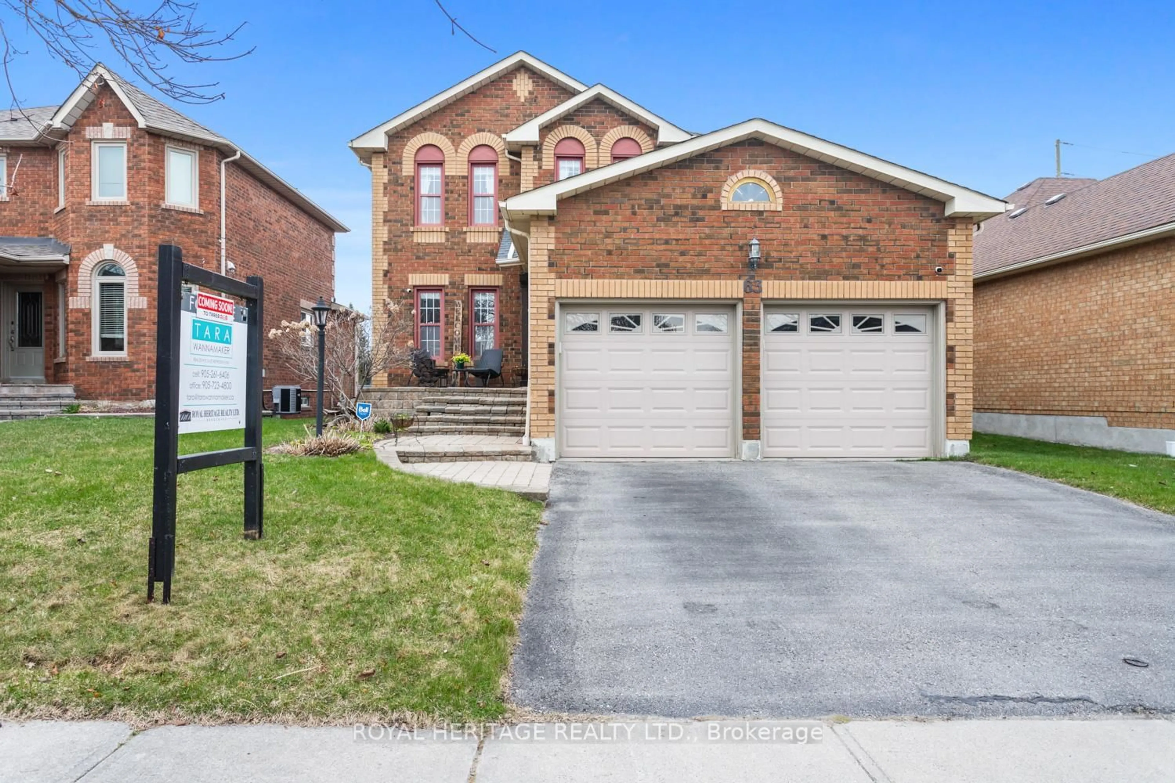 Home with brick exterior material, street for 63 Prentice Dr, Whitby Ontario L1N 9J8
