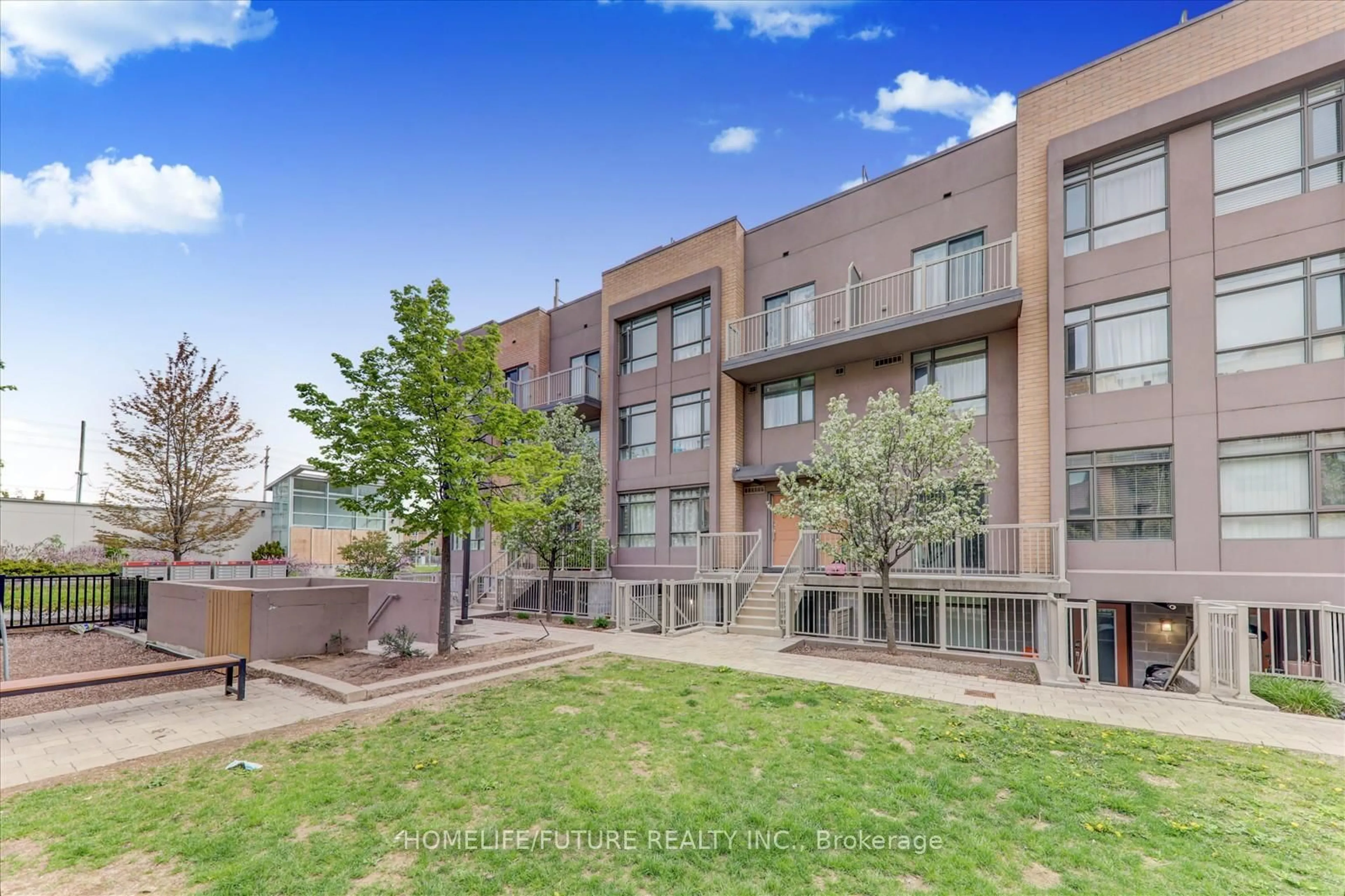 A pic from outside/outdoor area/front of a property/back of a property/a pic from drone, unknown for 1070 Progress Ave #208, Toronto Ontario M1B 0C5
