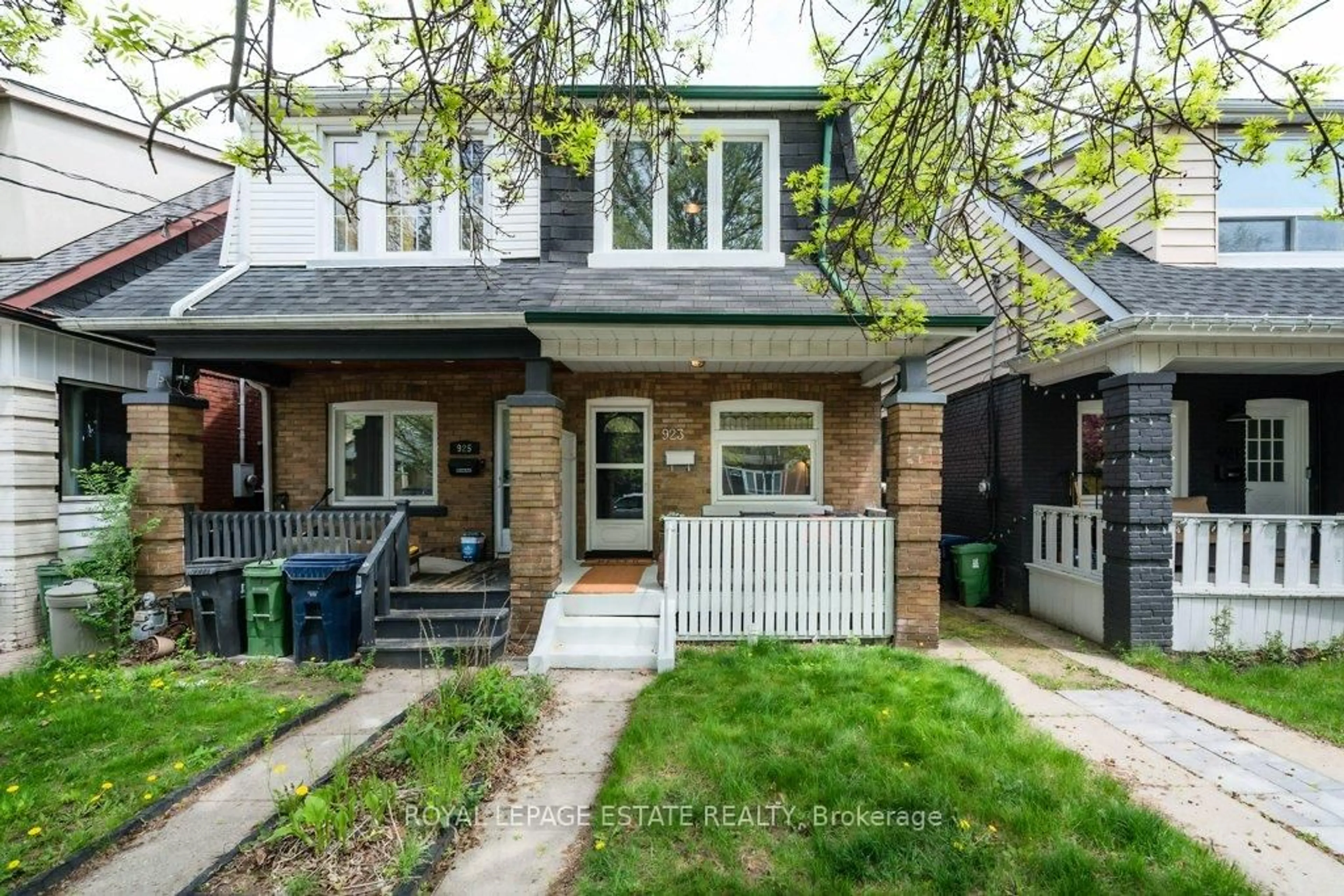 Home with brick exterior material, street for 923 Greenwood Ave, Toronto Ontario M4J 4C2