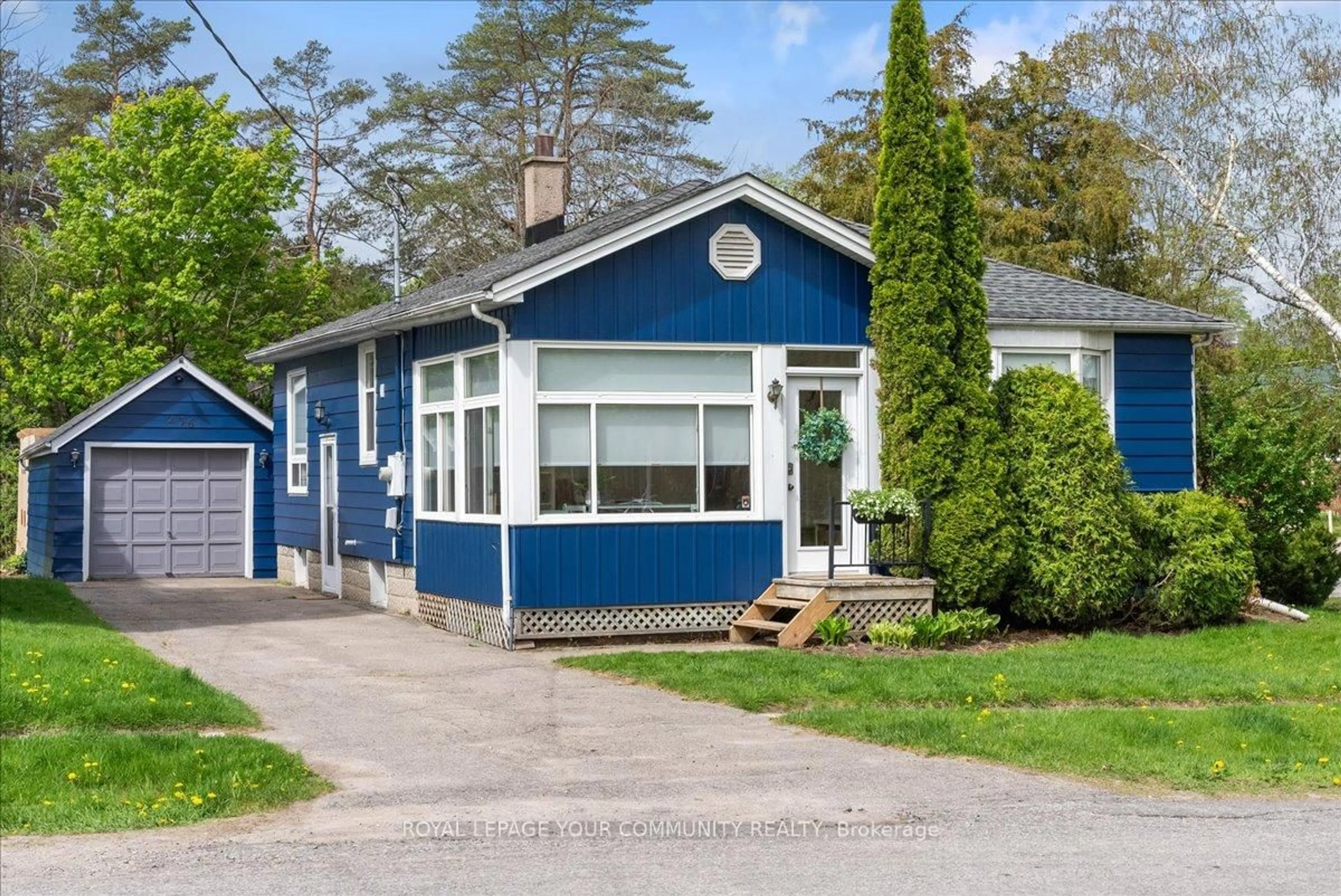 Home with vinyl exterior material, street for 236 John St, Scugog Ontario L9L 1B7