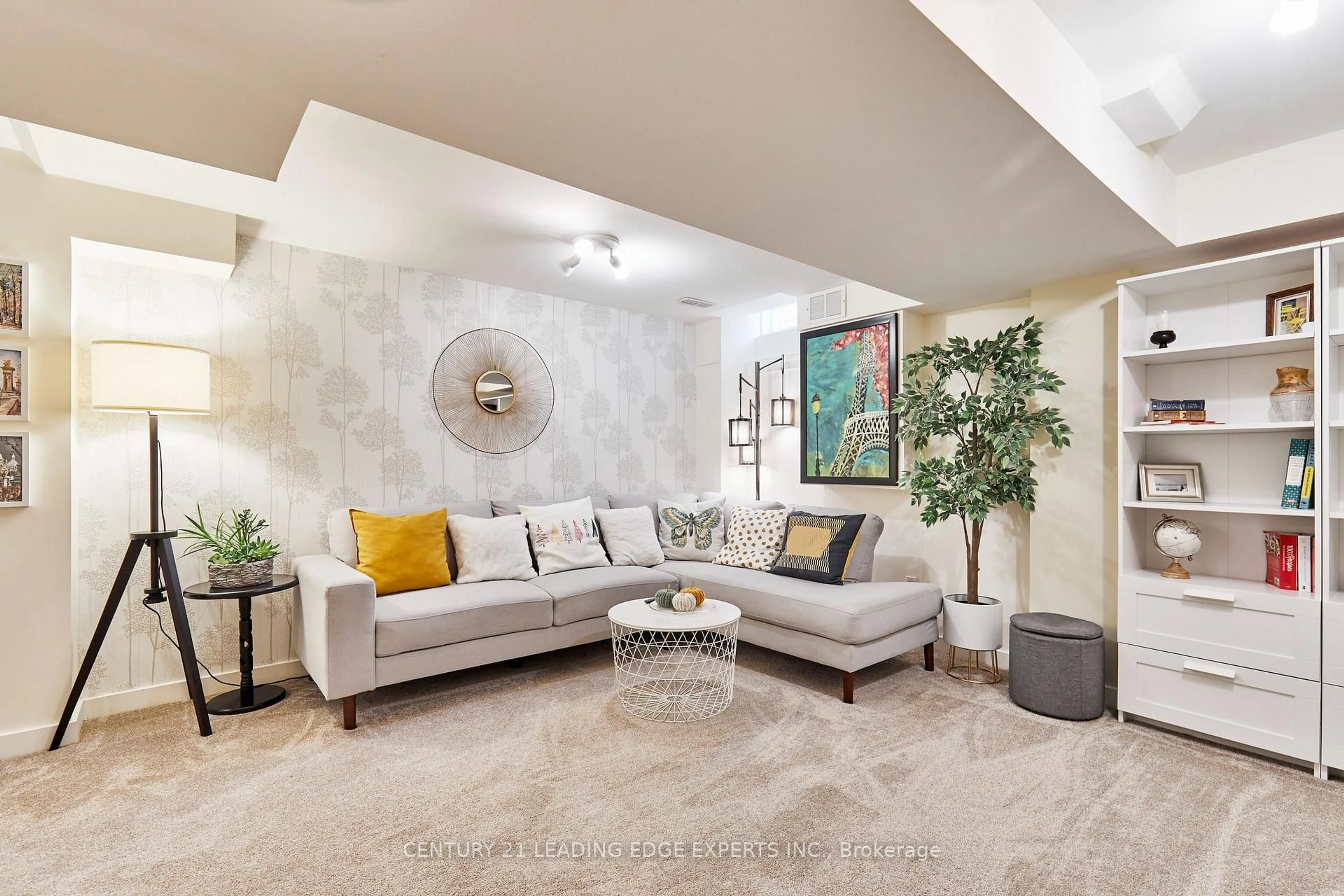 Living room with furniture, ceramic/tile floor for 43 Seven Oaks St, Whitby Ontario L1R 0C2