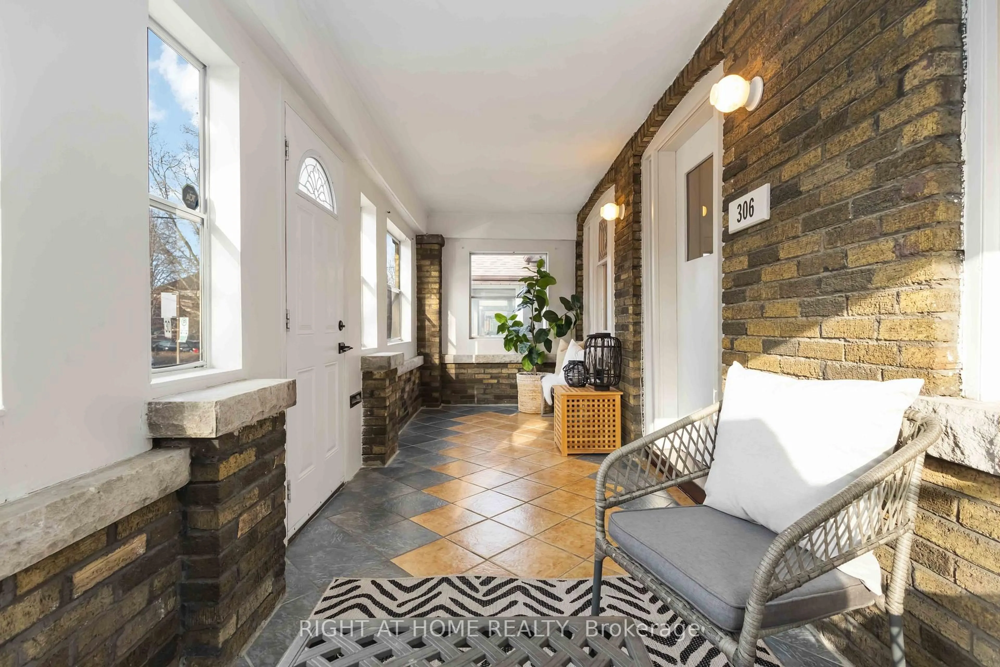 Indoor entryway for 306 Strathmore Blvd, Toronto Ontario M4J 1P8