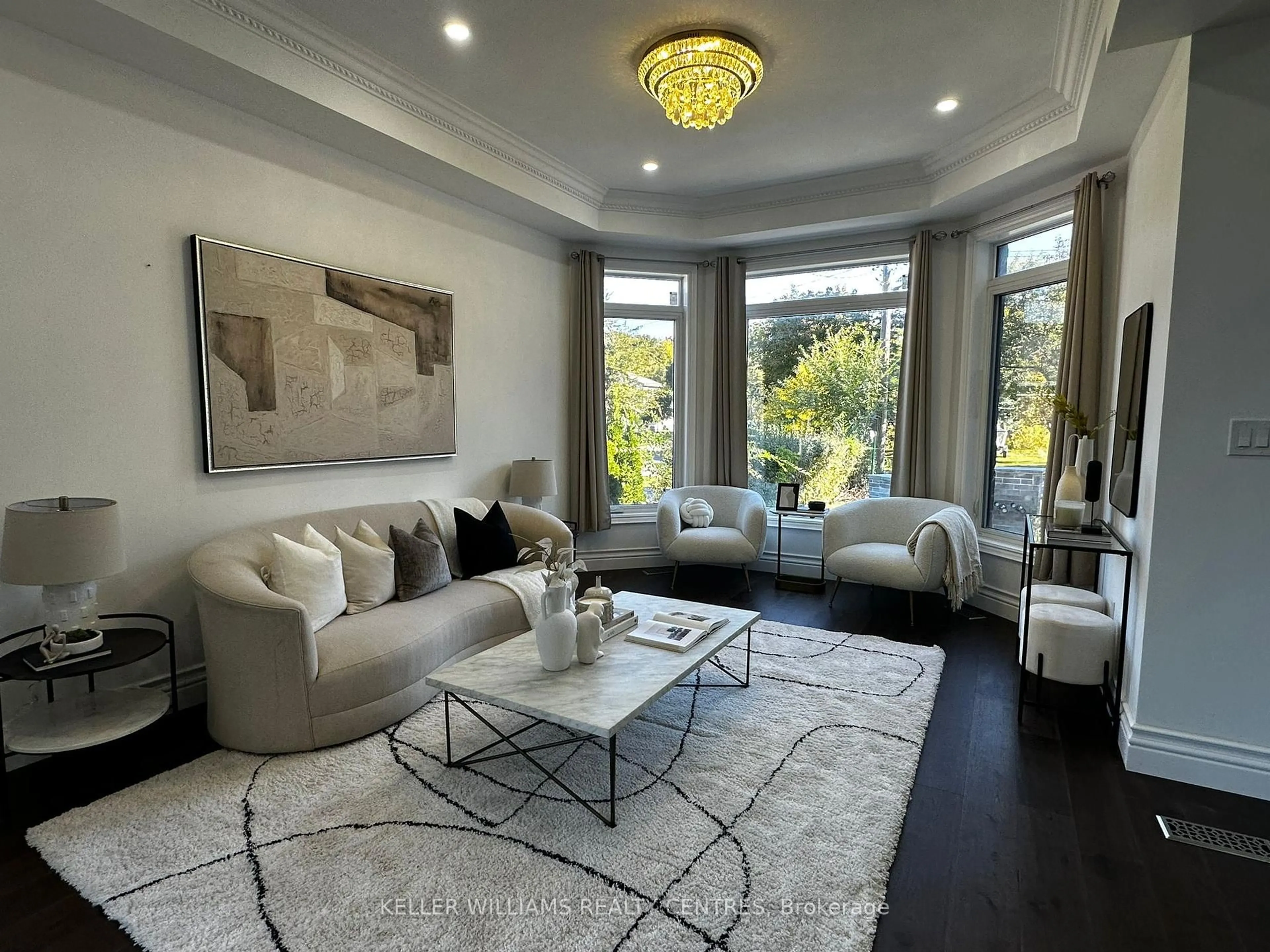 Living room with furniture, unknown for 121 Earlton Rd, Toronto Ontario M1T 2R8