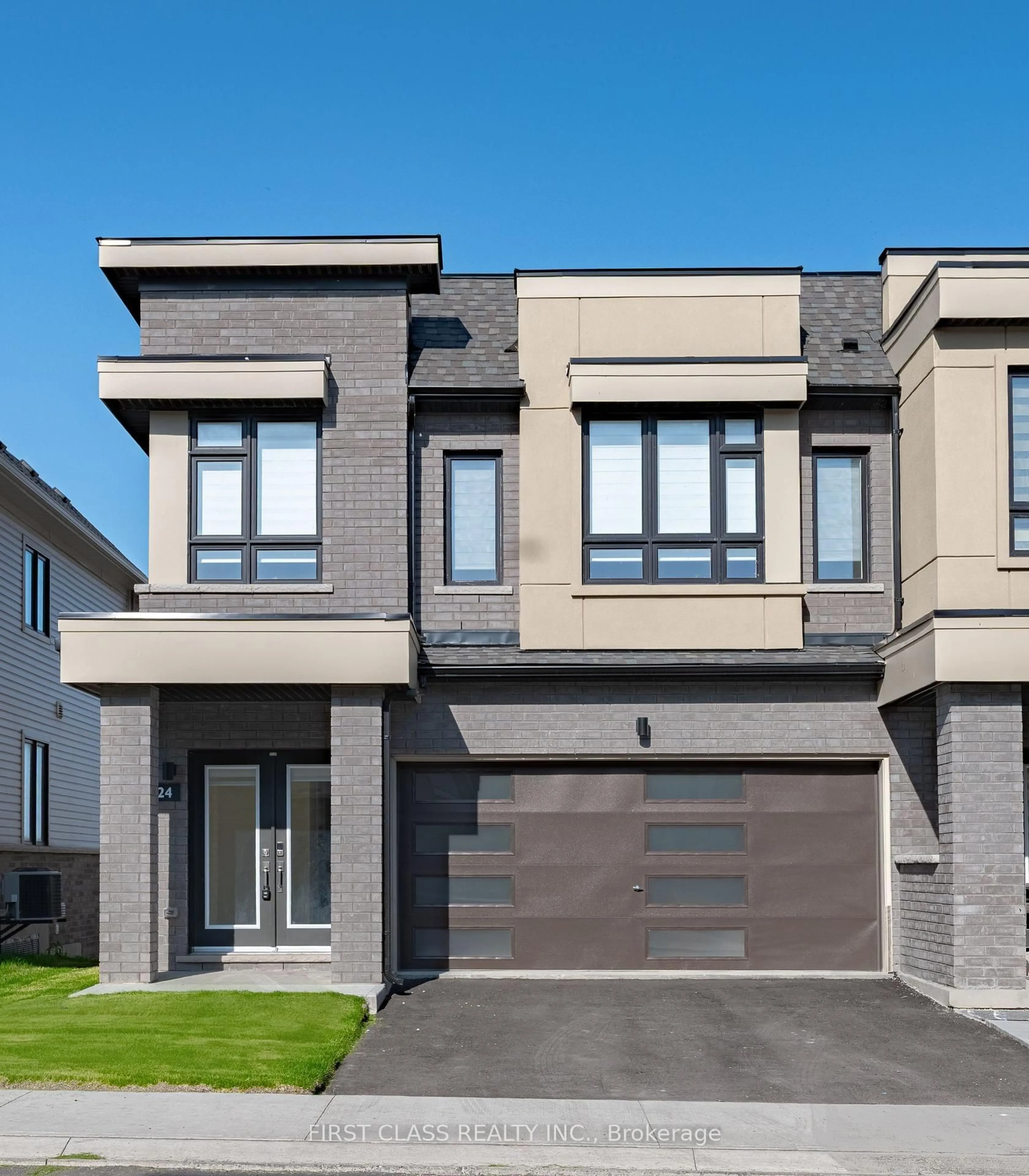 Home with brick exterior material, street for 124 Sailors Landing, Clarington Ontario L1C 3K5