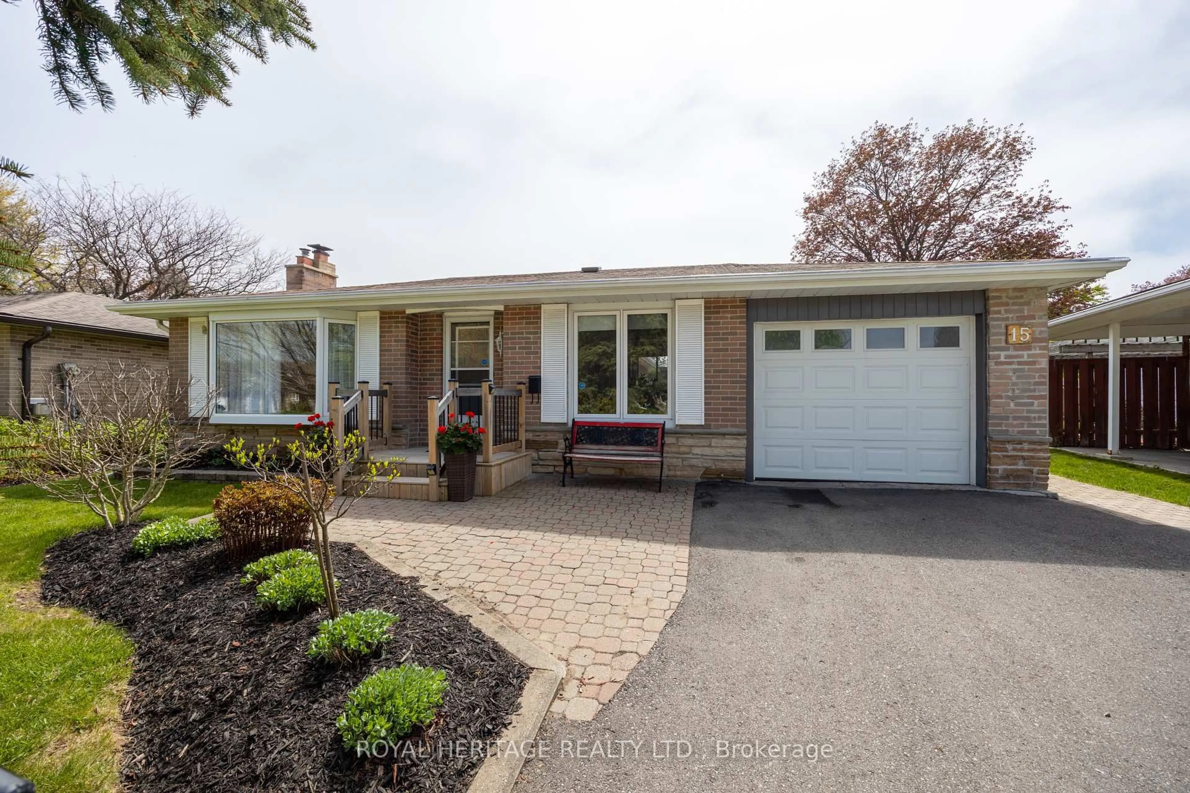 Home with brick exterior material, street for 15 Lawrie Rd, Ajax Ontario L1S 3A1
