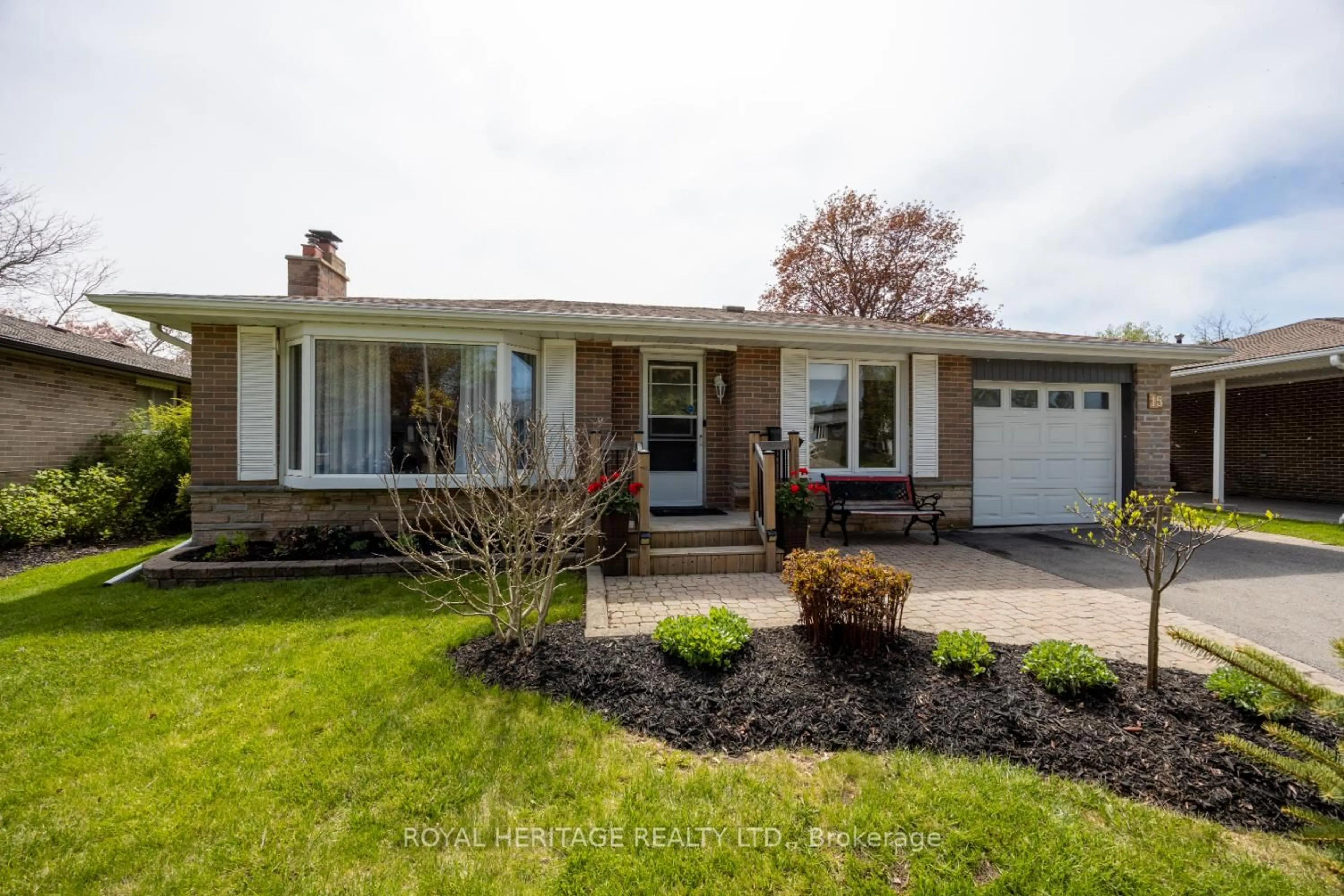 Home with brick exterior material, street for 15 Lawrie Rd, Ajax Ontario L1S 3A1