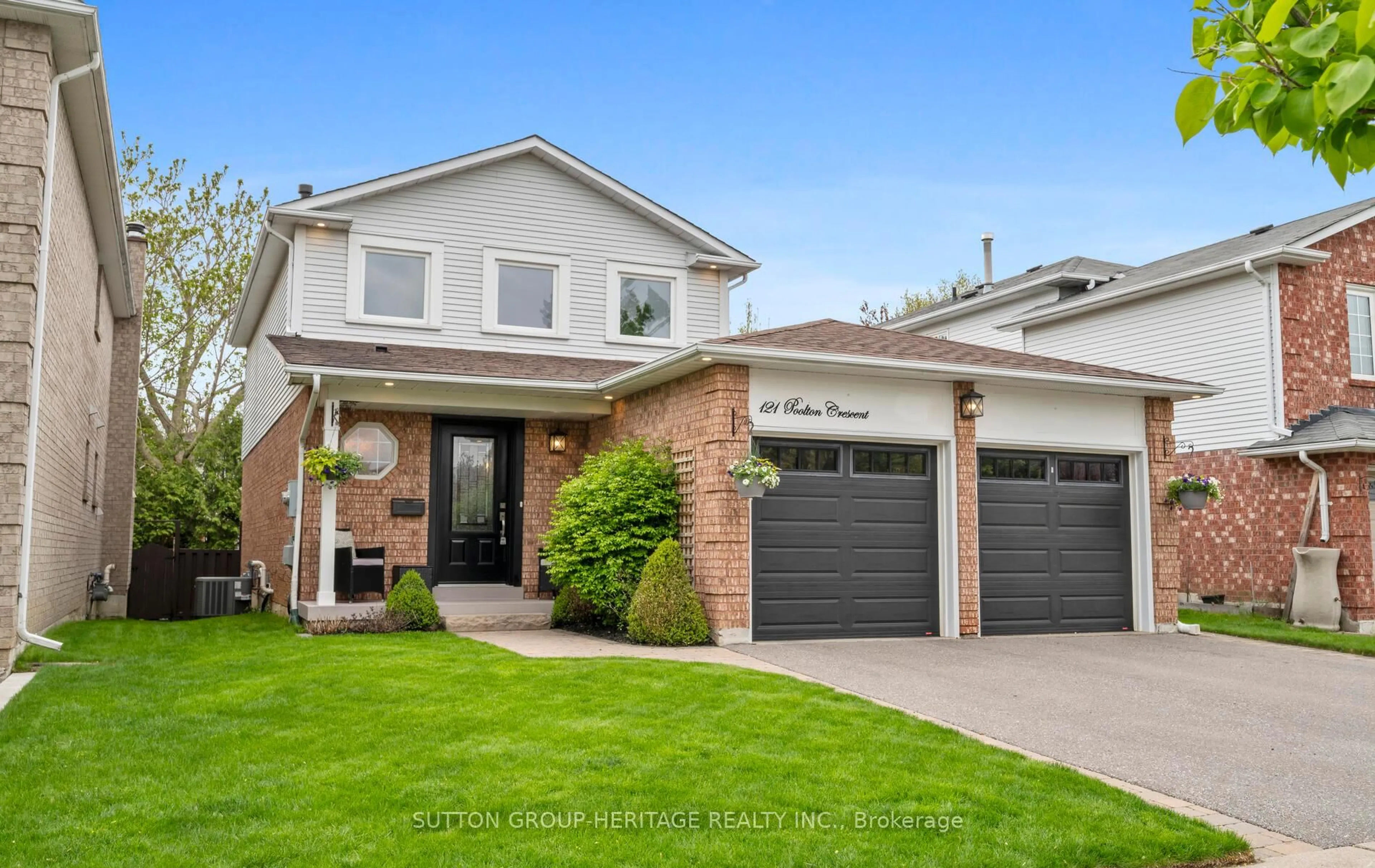 Home with brick exterior material, street for 121 Poolton Cres, Clarington Ontario L1E 2H6