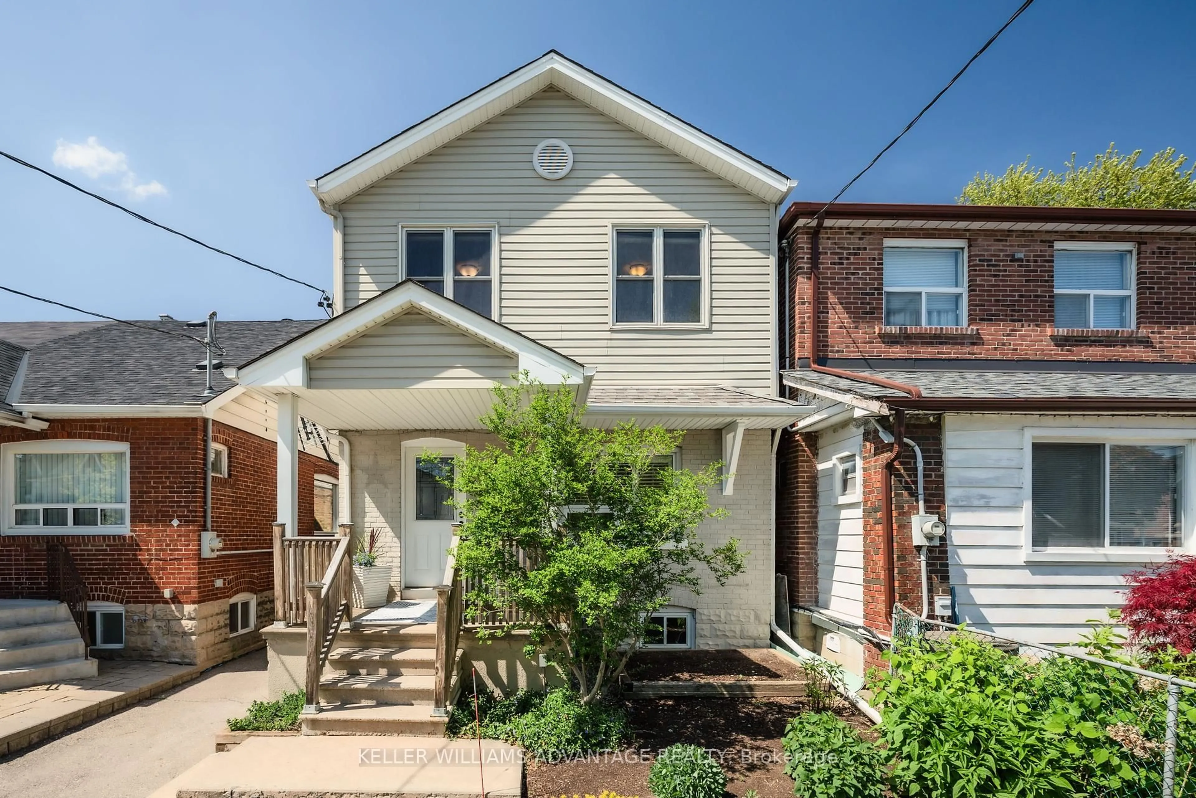 Home with brick exterior material, street for 182 Sammon Ave, Toronto Ontario M4J 1Z2