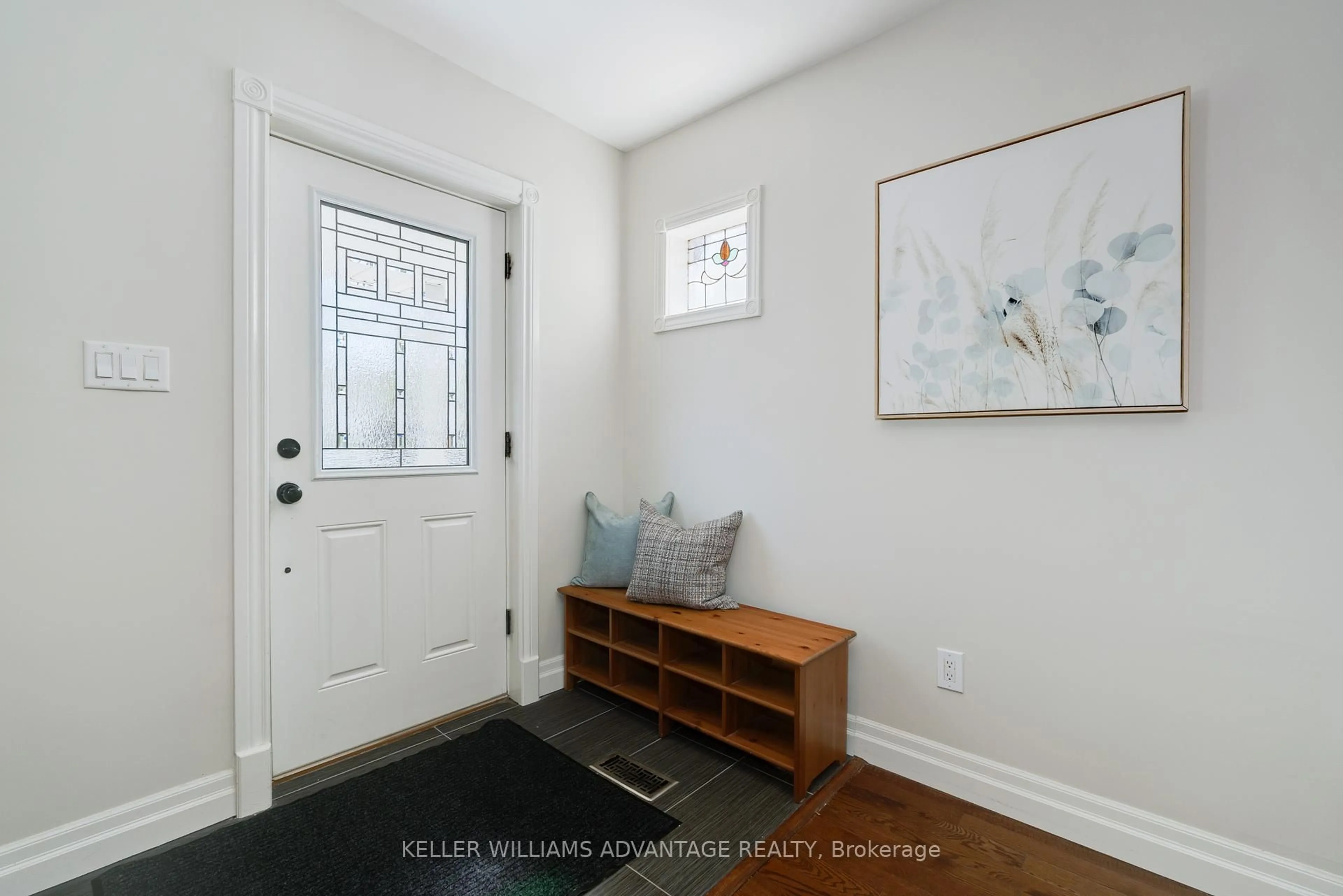 Indoor entryway for 182 Sammon Ave, Toronto Ontario M4J 1Z2