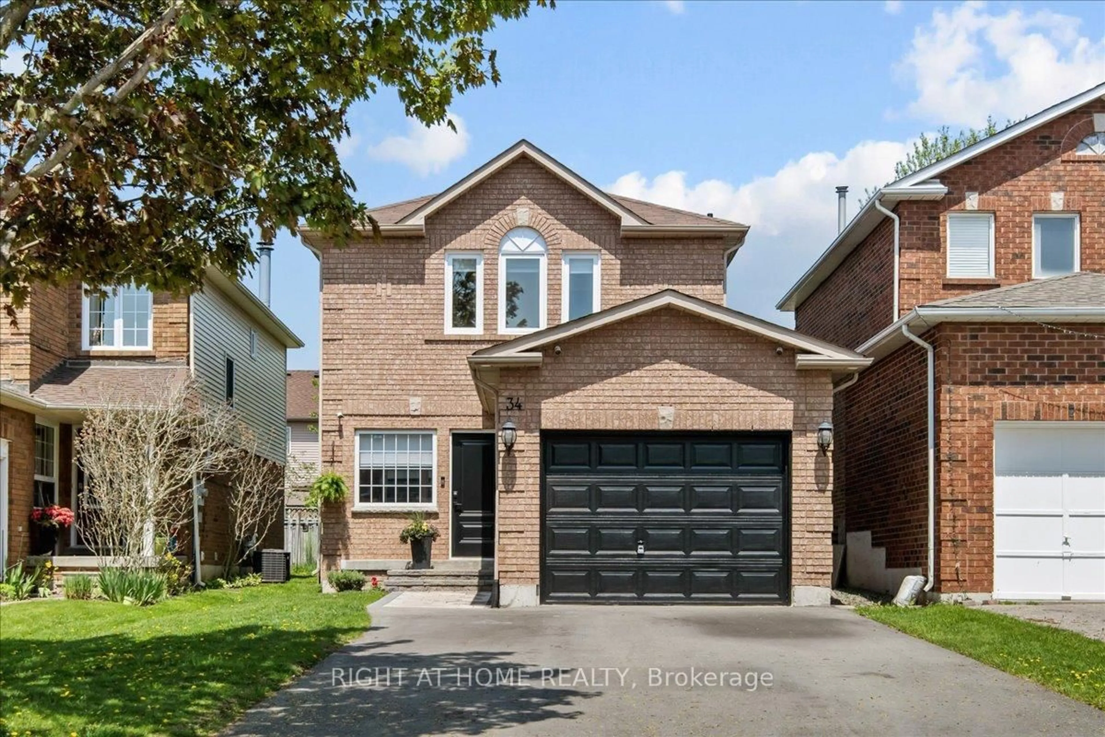 Home with brick exterior material, street for 34 Vail Meadows Cres, Clarington Ontario L1C 4T2