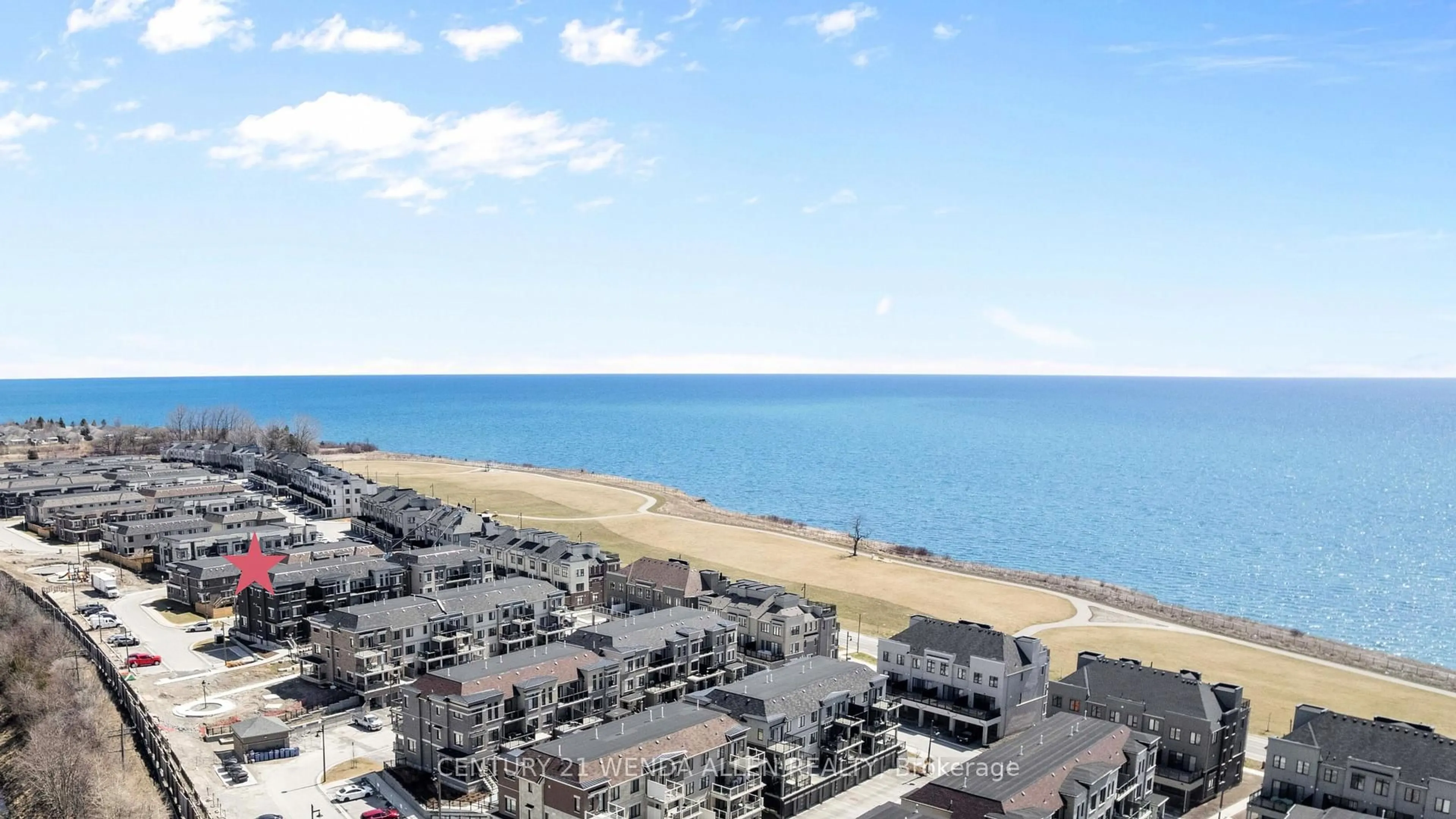 A pic from outside/outdoor area/front of a property/back of a property/a pic from drone, water/lake/river/ocean view for 38D Lookout Dr, Clarington Ontario L1C 7G2