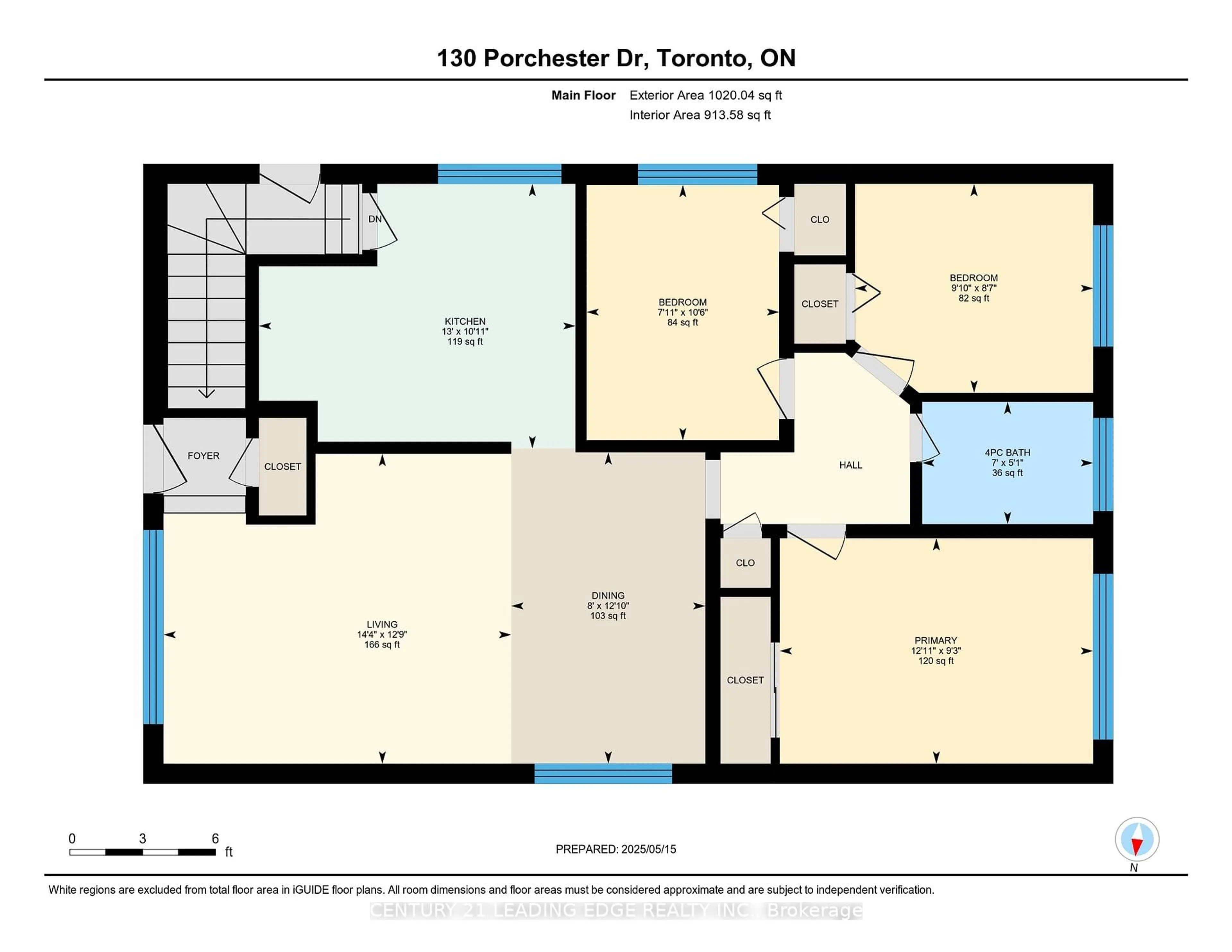 Floor plan for 130 Porchester Dr, Toronto Ontario M1J 2R7