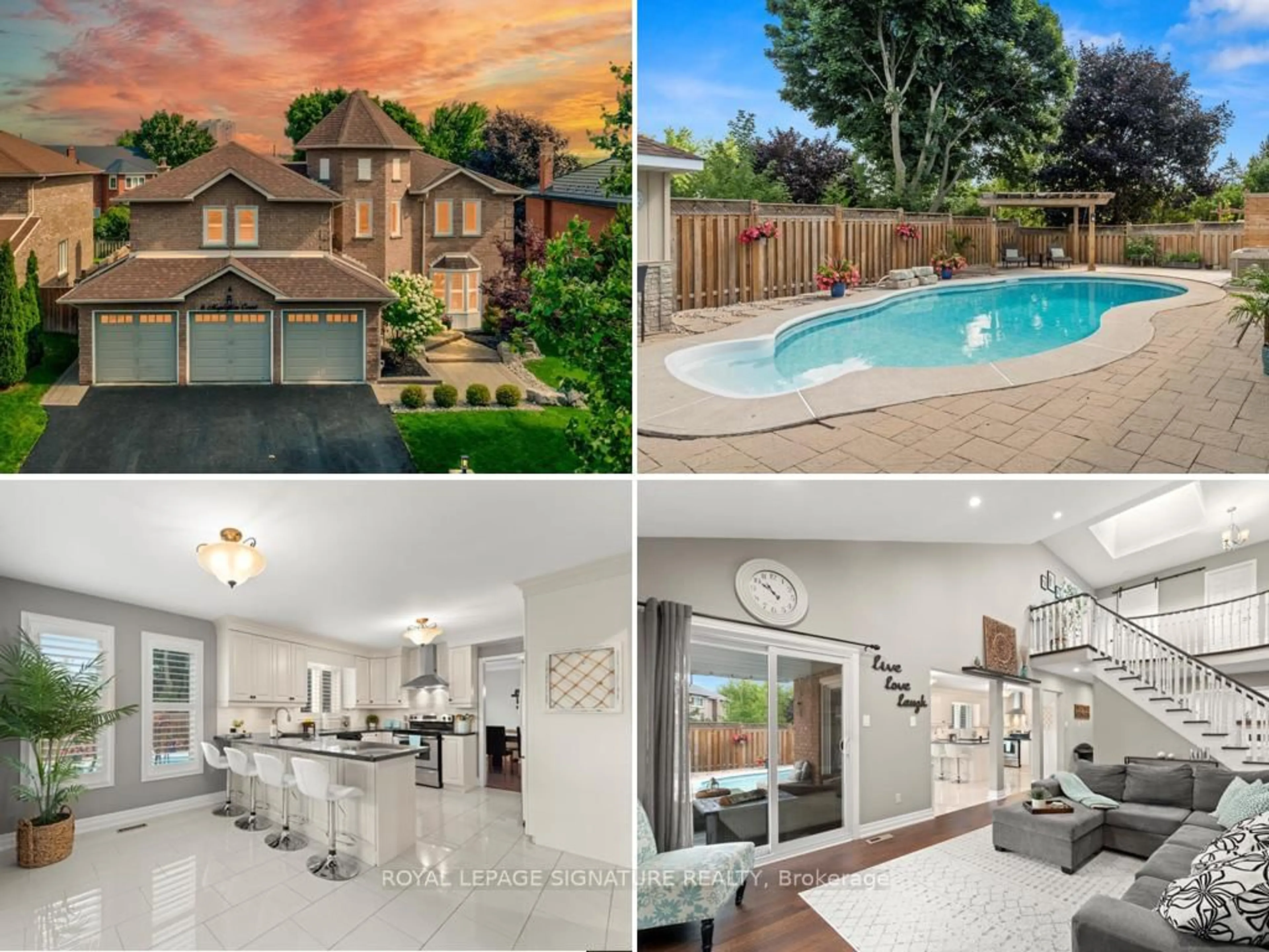 A pic from outside/outdoor area/front of a property/back of a property/a pic from drone, unknown for 6 Mapleglen Crt, Whitby Ontario L1R 1T7