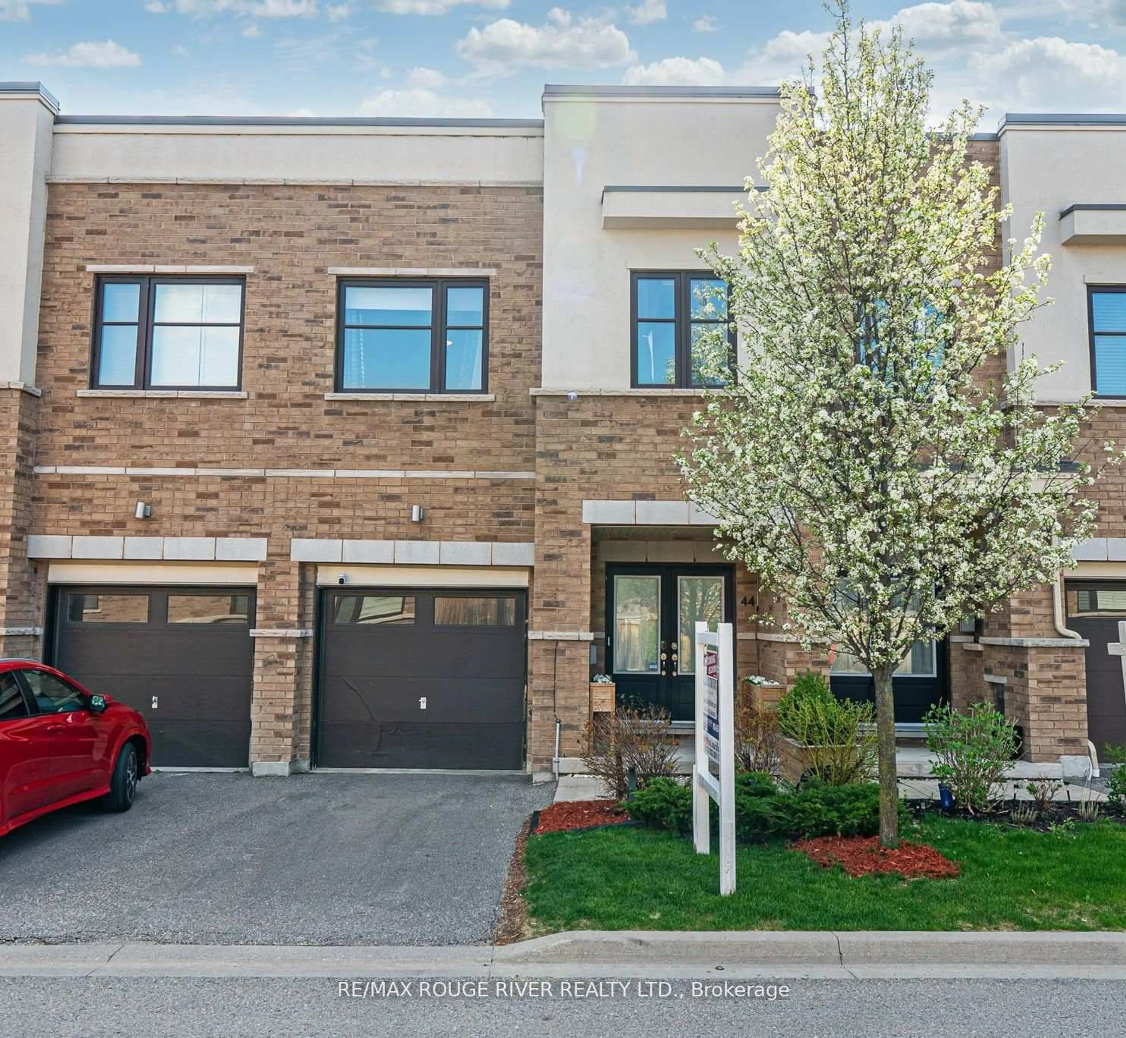 Home with brick exterior material, street for 44 Jerseyville Way, Whitby Ontario L1N 0L7
