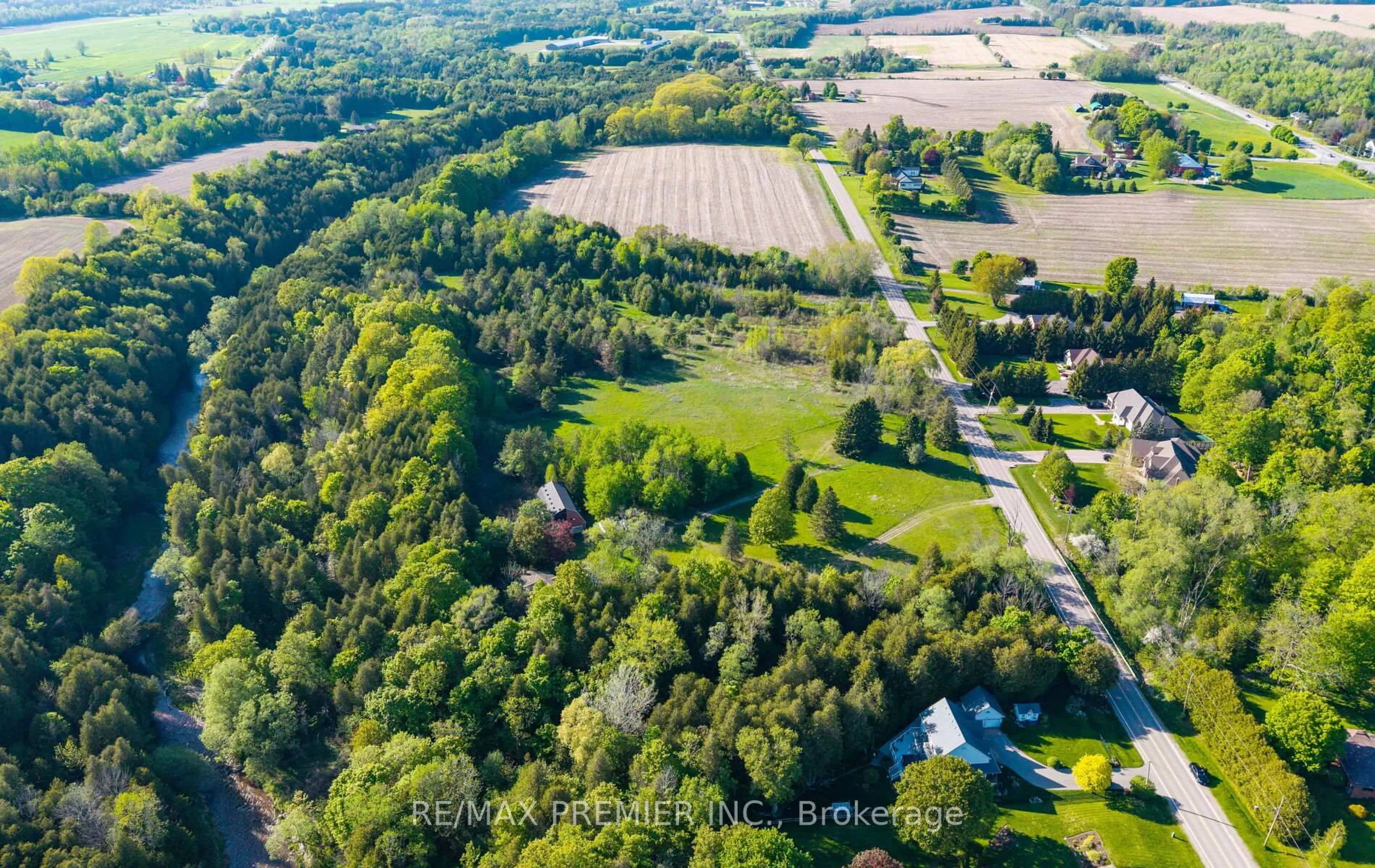 A pic from outside/outdoor area/front of a property/back of a property/a pic from drone, forest/trees view for 3722 Old Scugog Rd, Clarington Ontario L1C 4J2