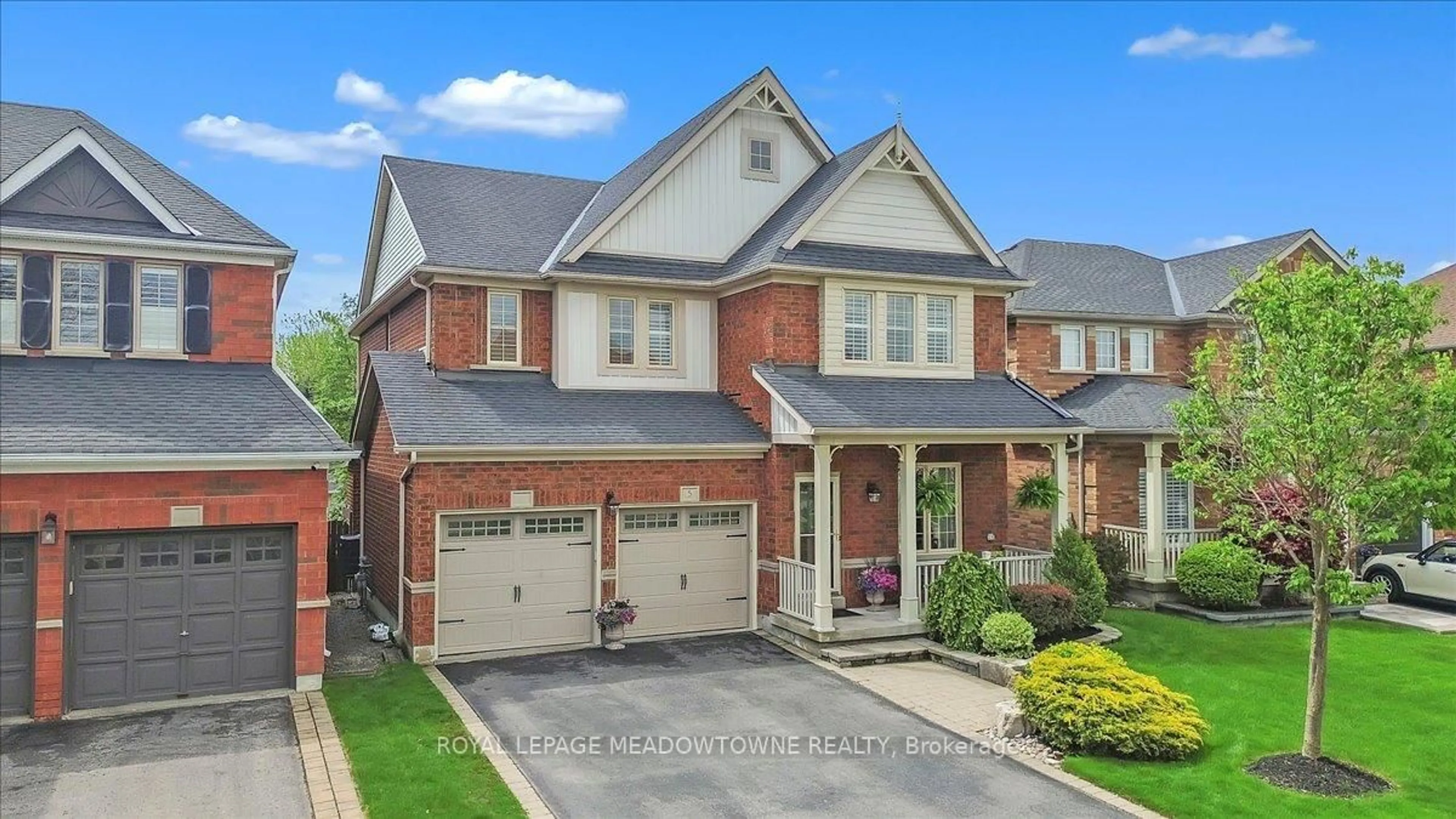 Home with brick exterior material, street for 5 Freer Cres, Ajax Ontario L1T 4N5