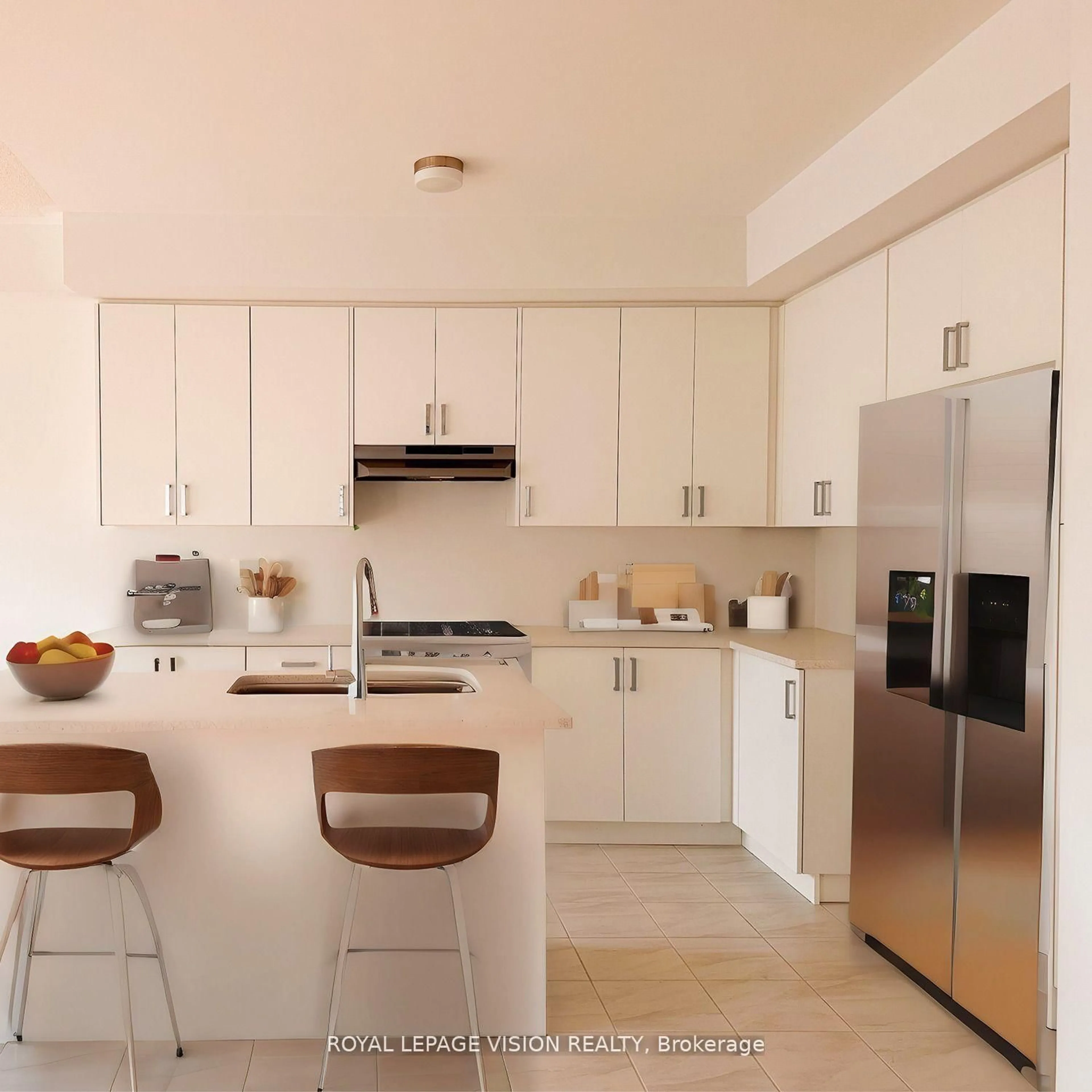 Open concept kitchen, ceramic/tile floor for 21 Sorbara Way, Whitby Ontario L1M 0M4