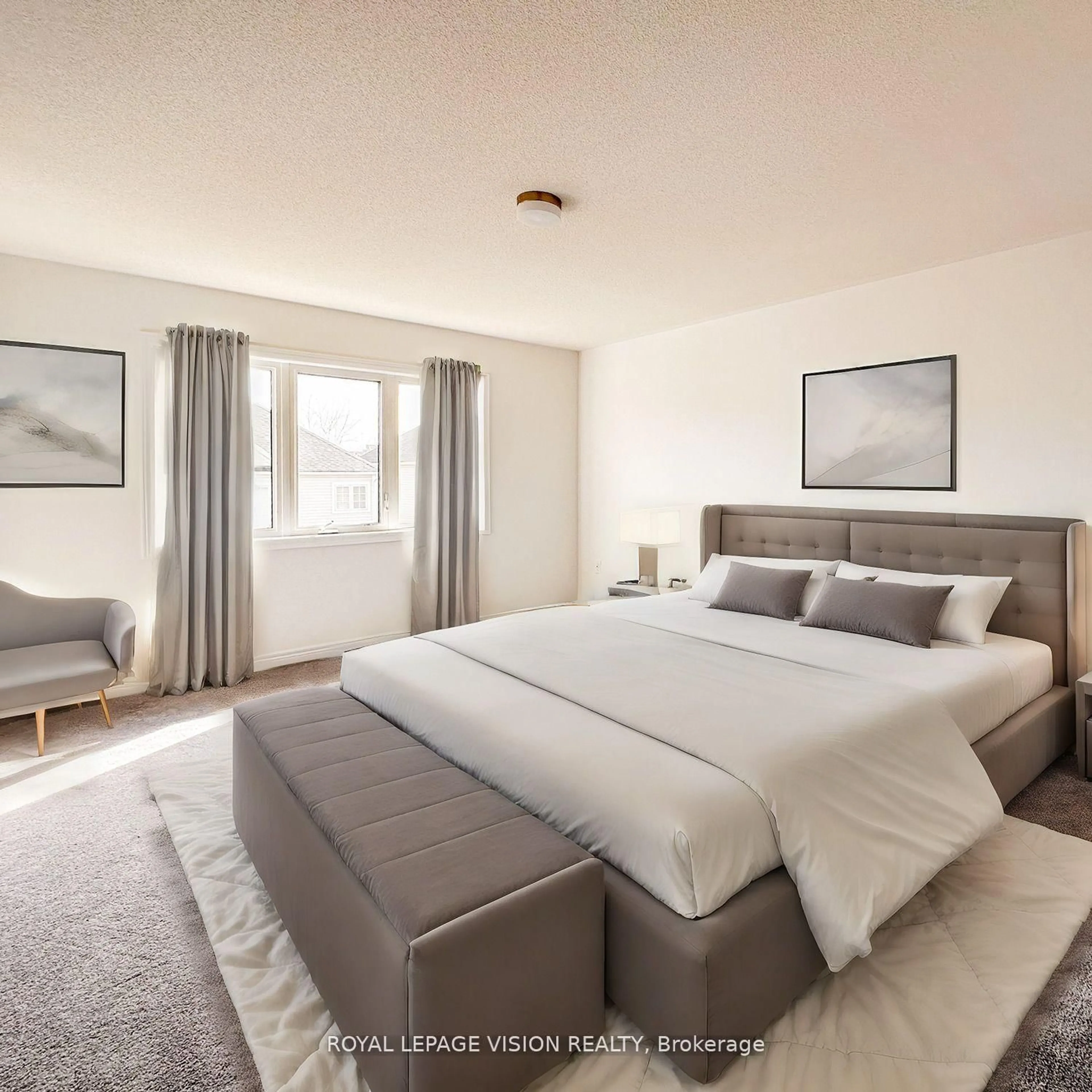 Bedroom with bed, unknown for 21 Sorbara Way, Whitby Ontario L1M 0M4