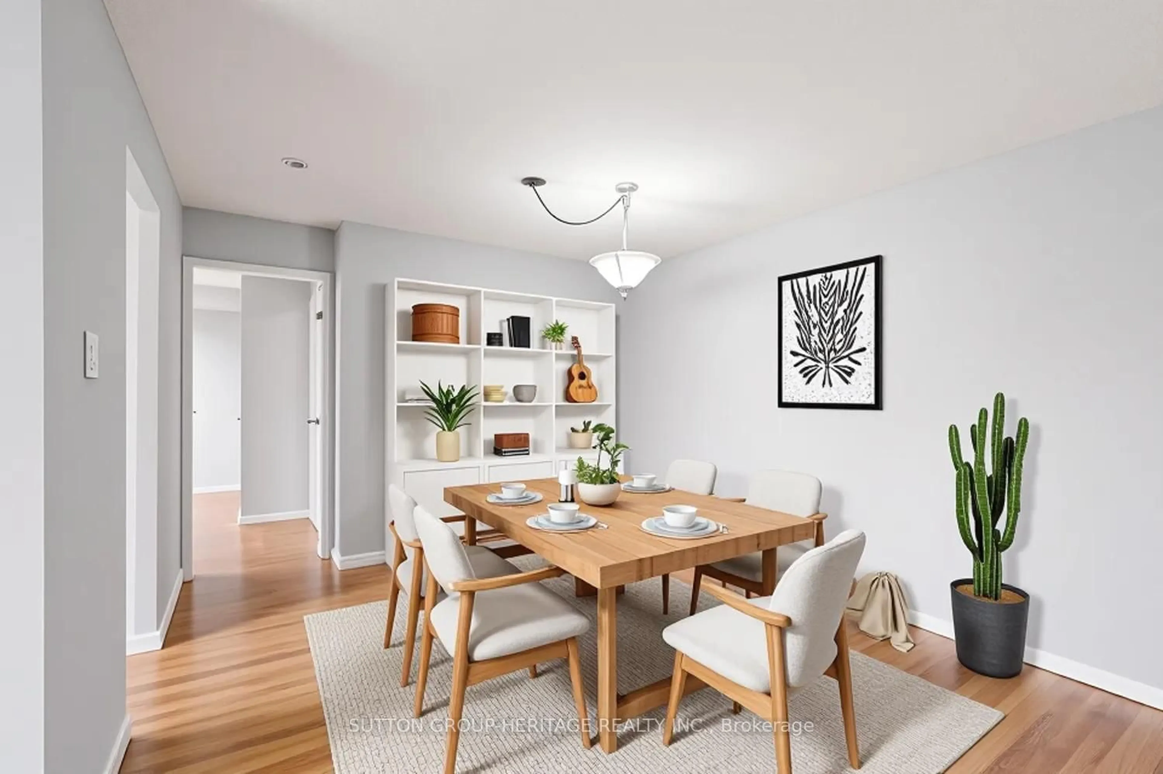 Dining room, wood/laminate floor for 66 Falby Crt #207, Ajax Ontario L1S 3L2